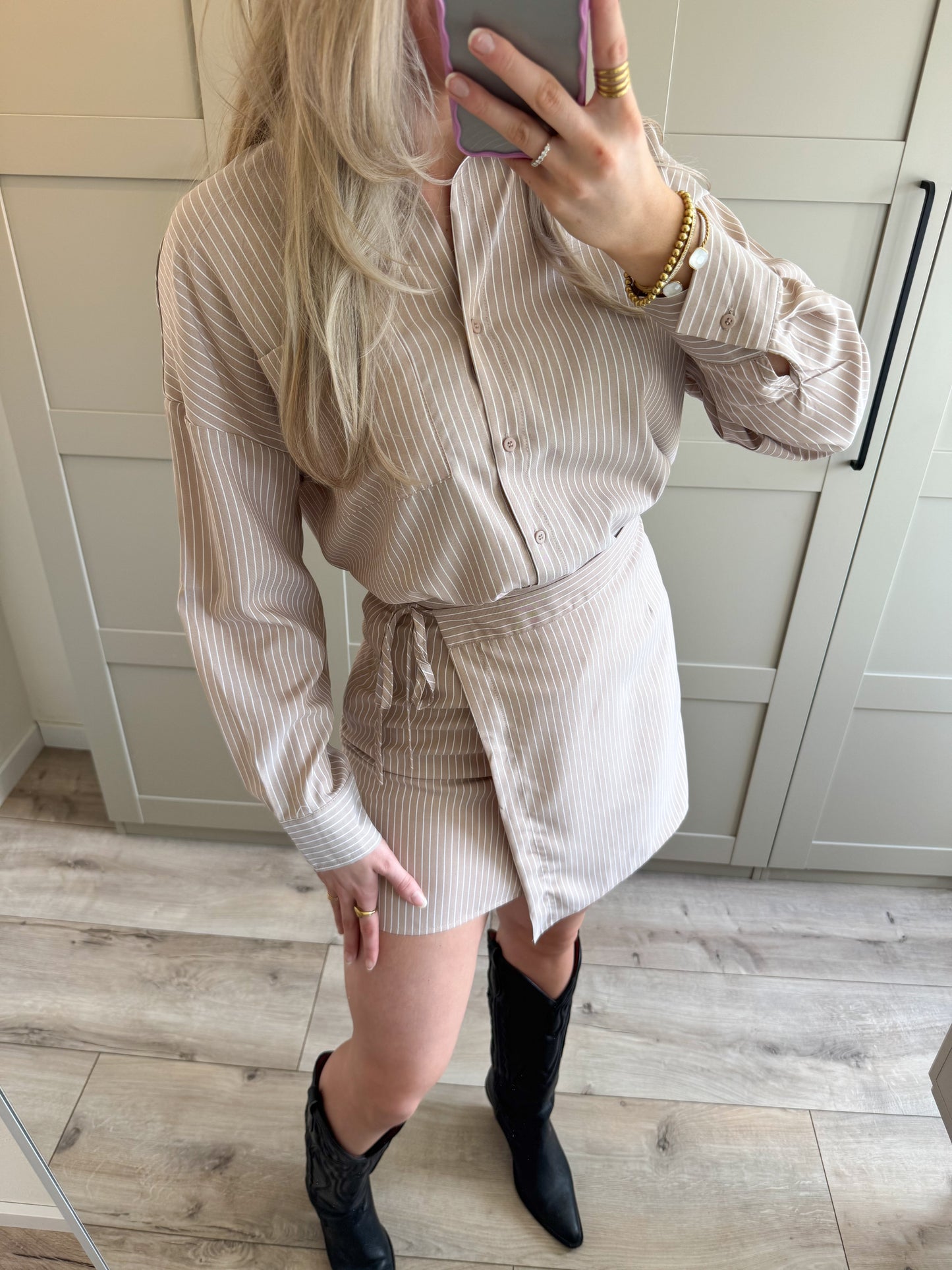 Set | Dini | Beige streep