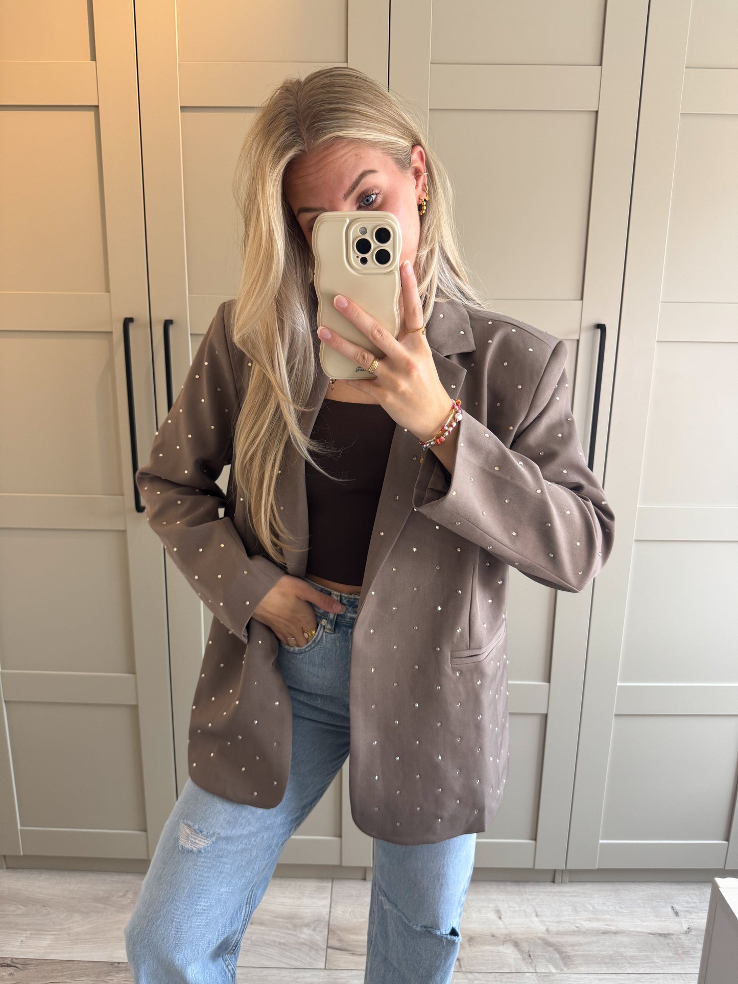 Oversized blazer | Loïs | Taupe