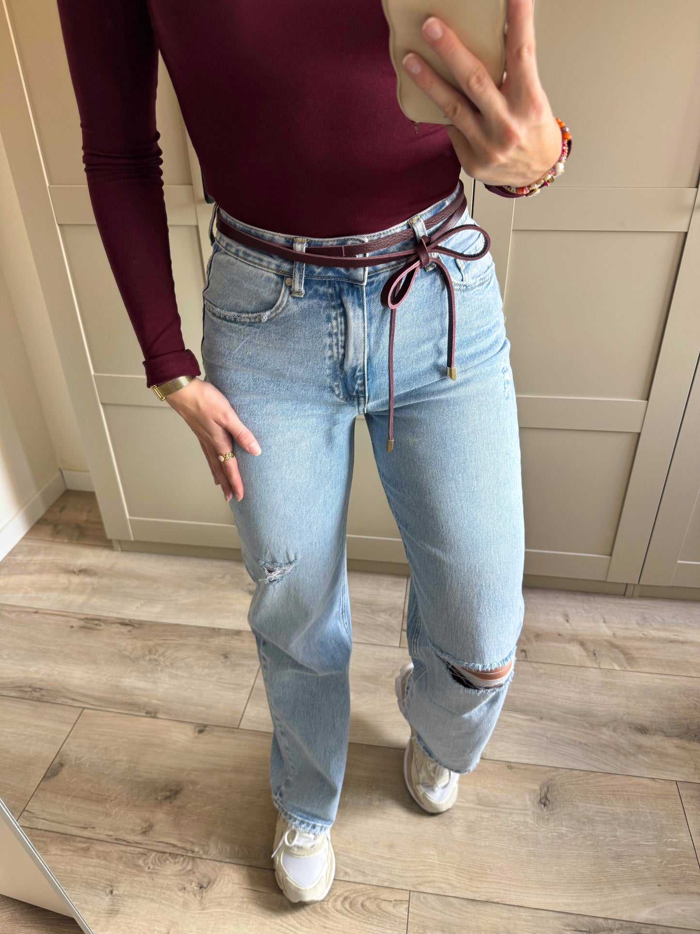 Riem | Lucia | Bordeaux leer