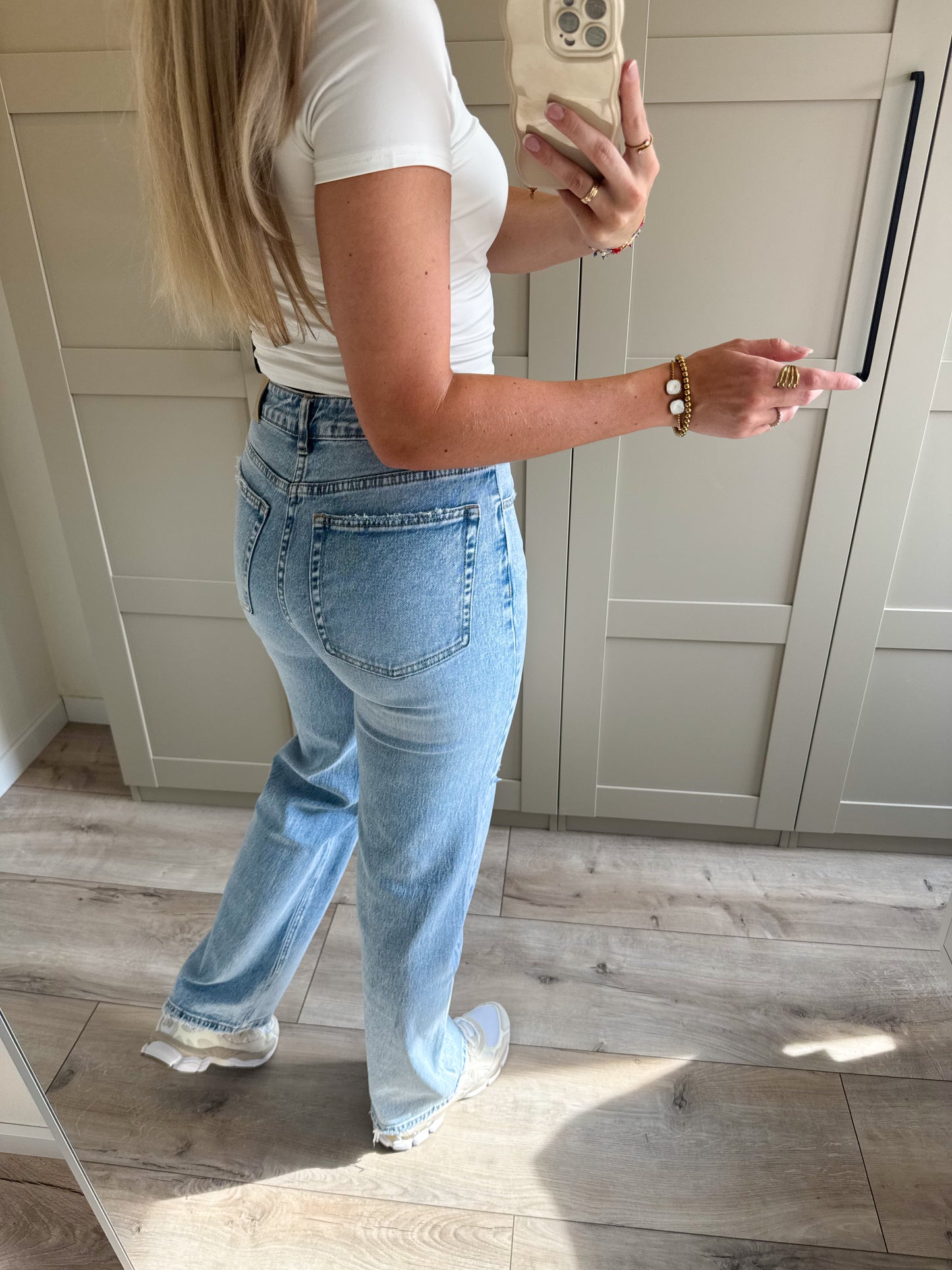 Wide leg jeans | Sara | Licht denim