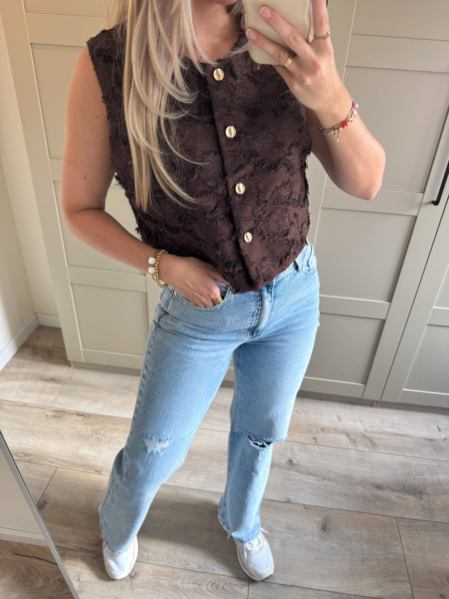 Gilet | Carmen | Bruin