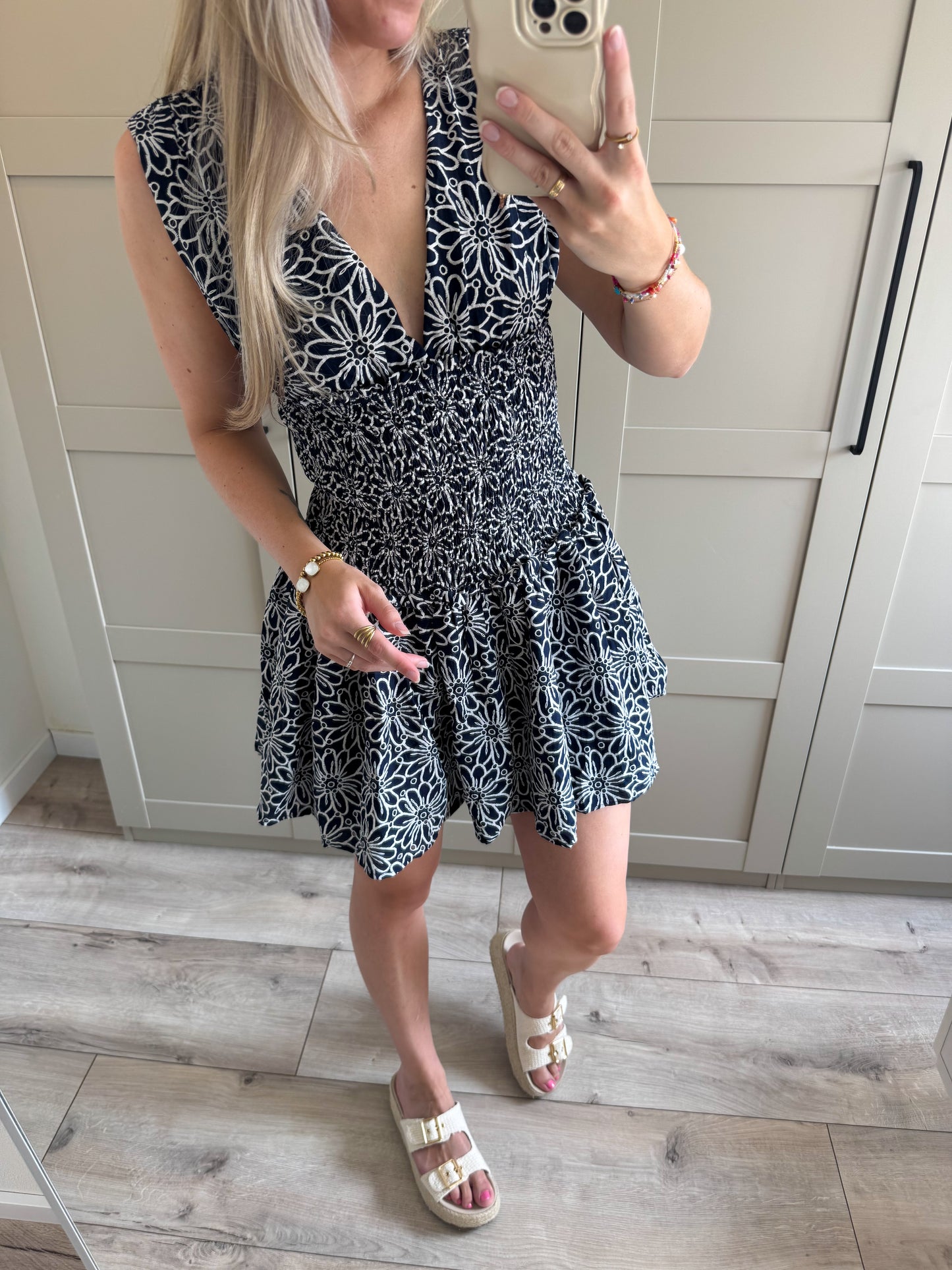 Jurk | Liv | Blauw wit