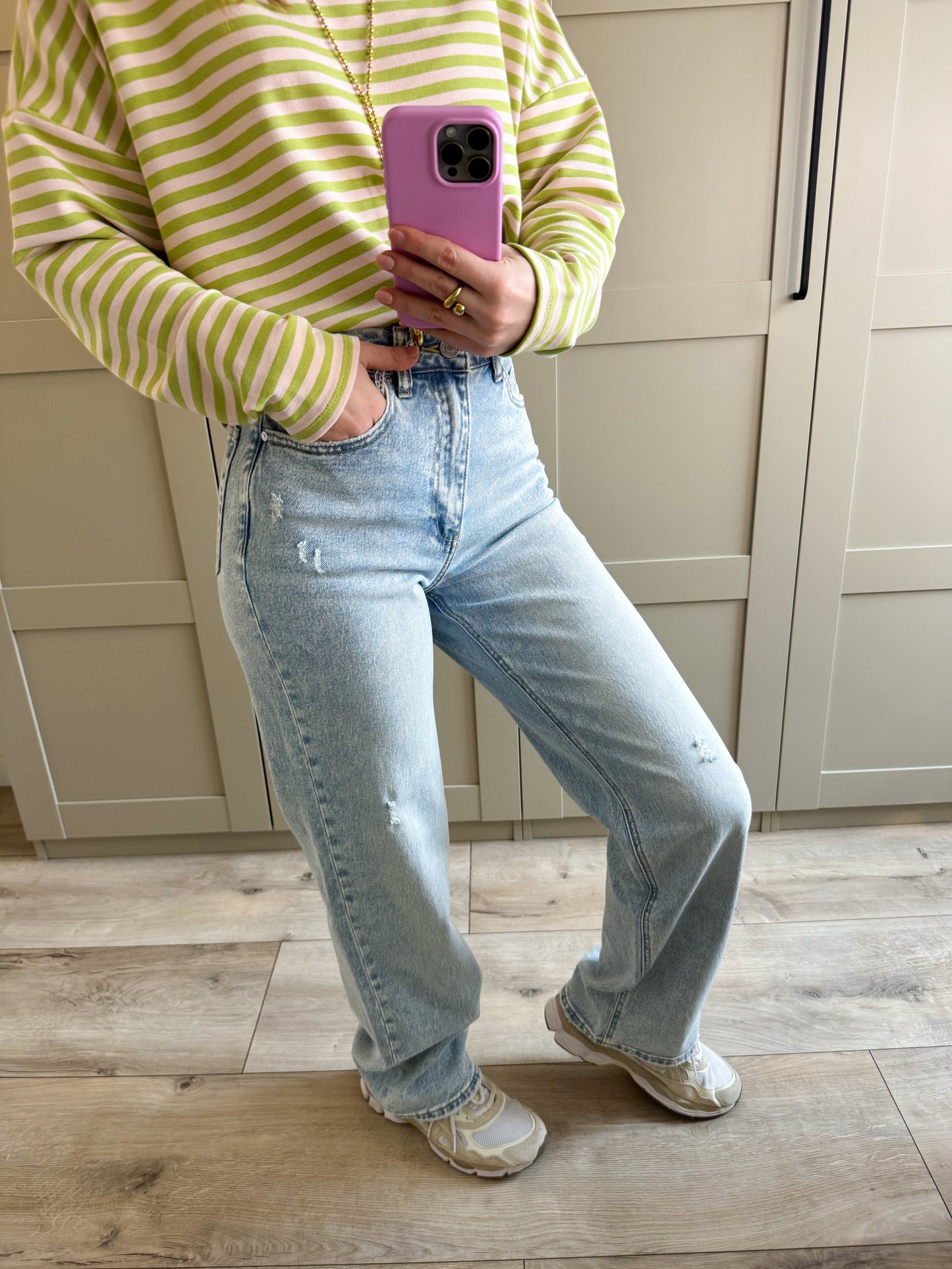 Wide leg jeans | Soof | Licht denim