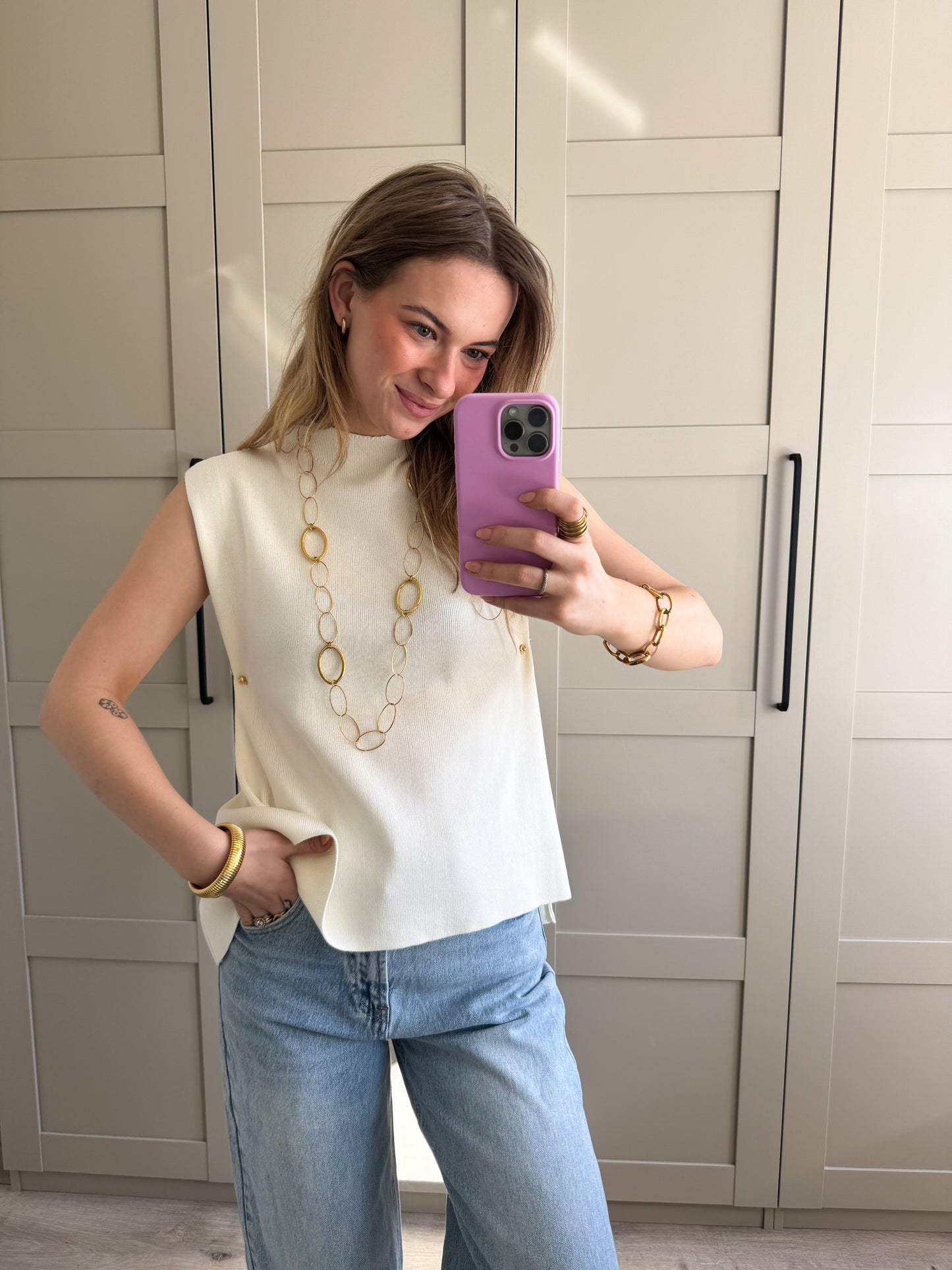 Top | Gina | Ecru