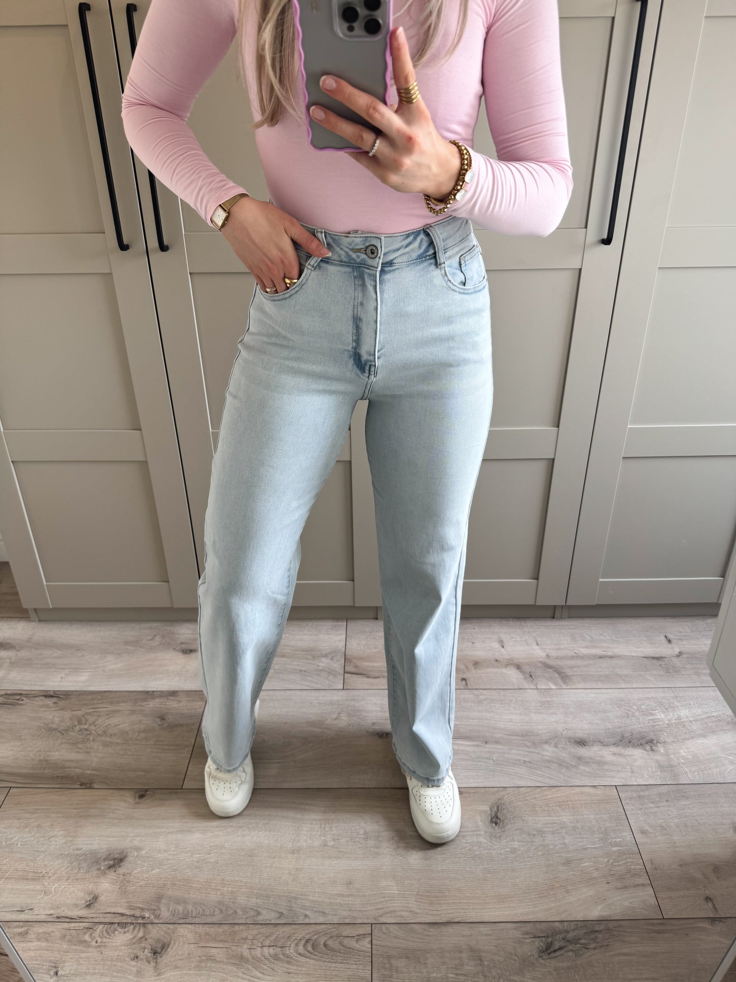 Wide leg jeans Tall | Helena | Licht denim