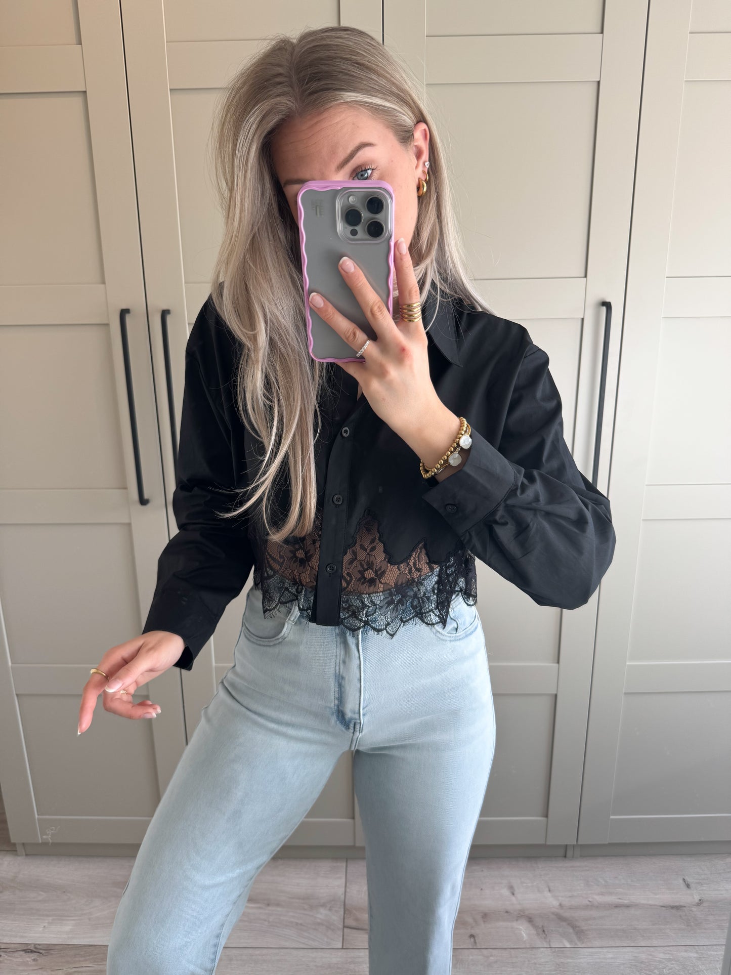 Blouse | Zoë | Zwart