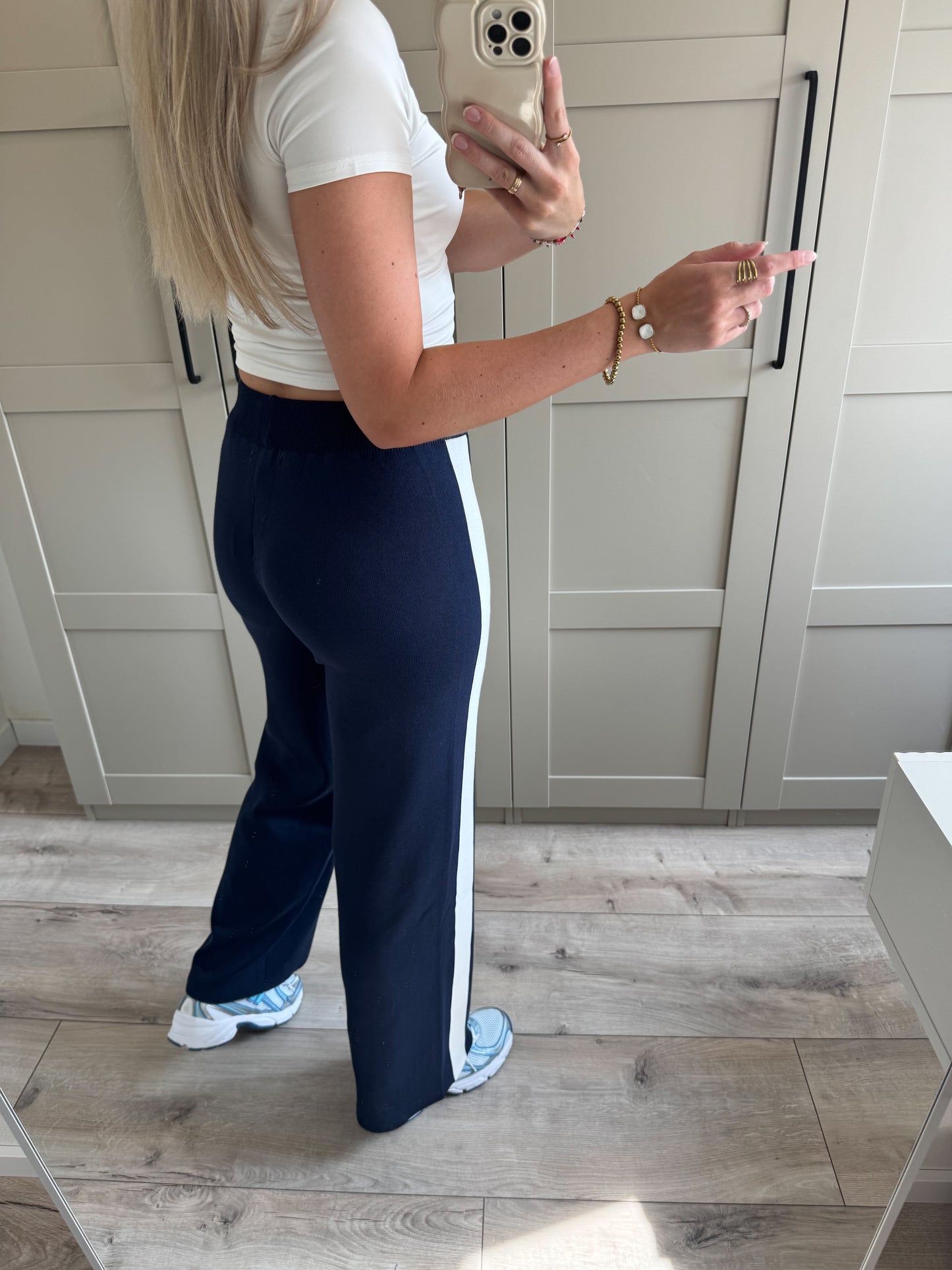 Wide leg jogging | Noor | Donkerblauw