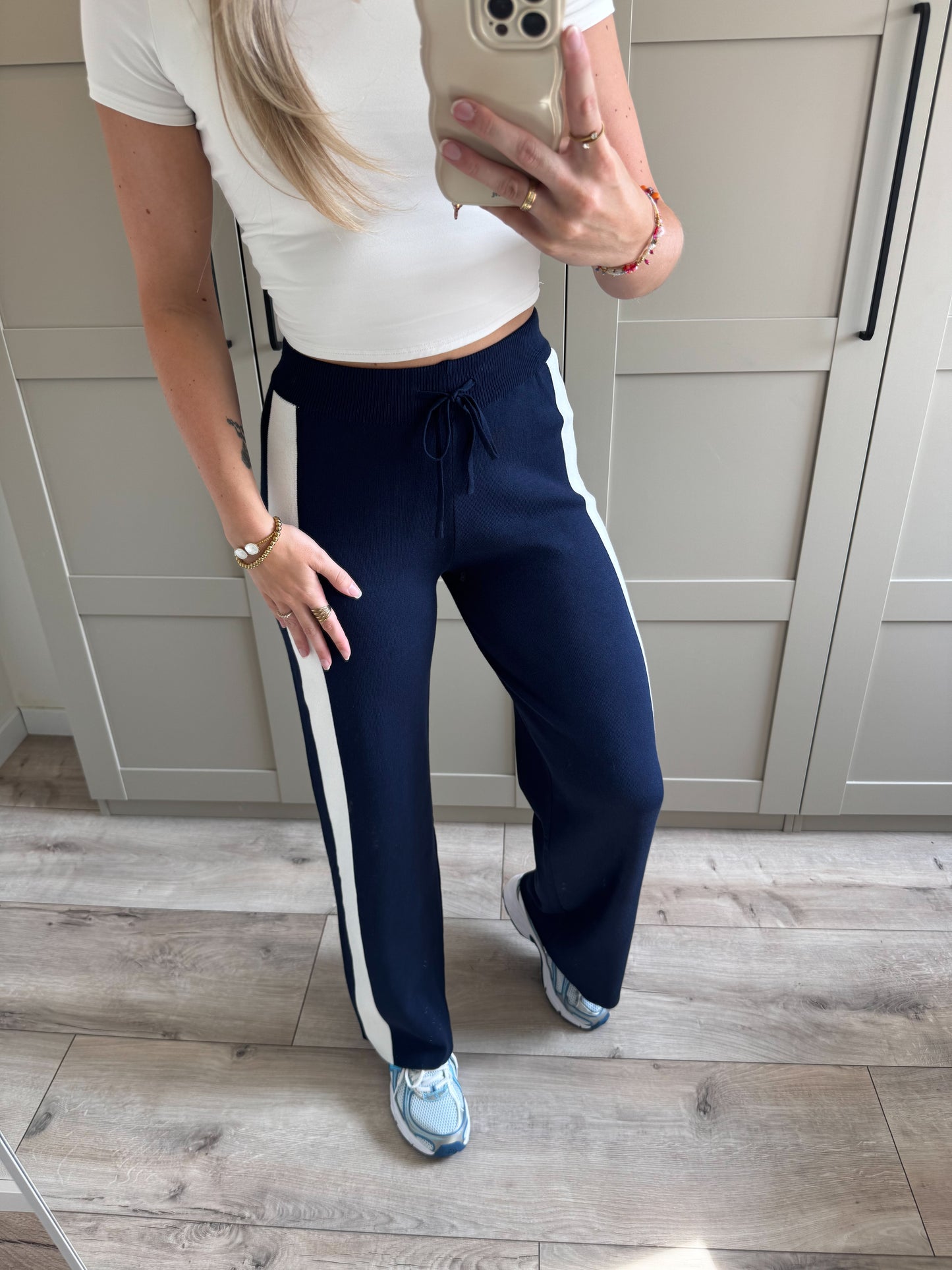 Wide leg jogging | Noor | Donkerblauw