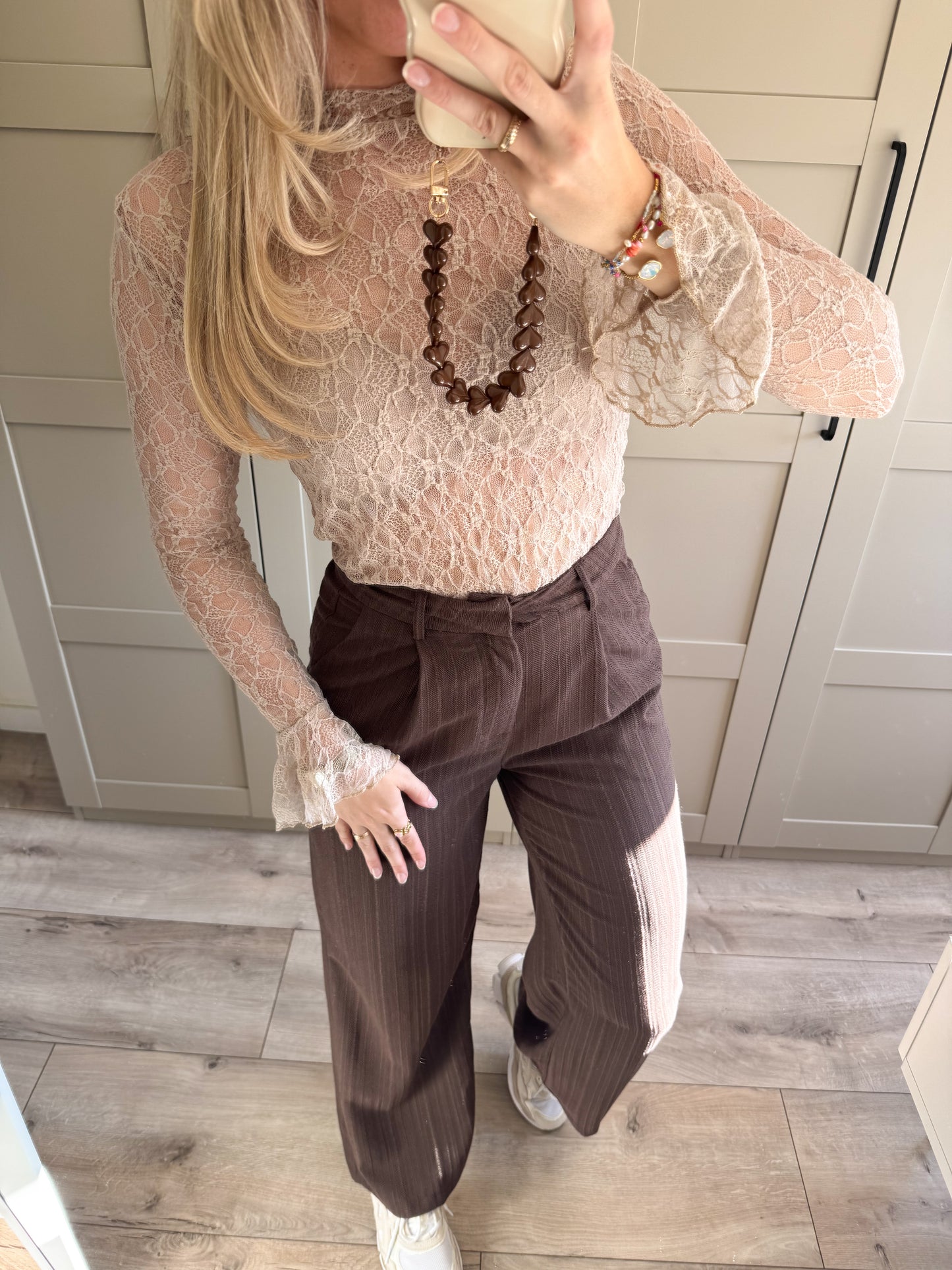 Mesh top | Ella | Beige
