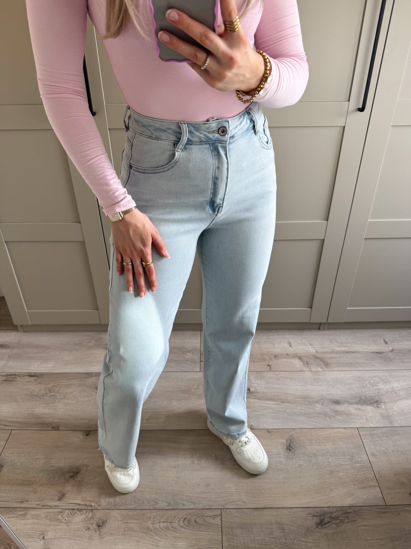 Wide leg jeans Tall | Helena | Licht denim