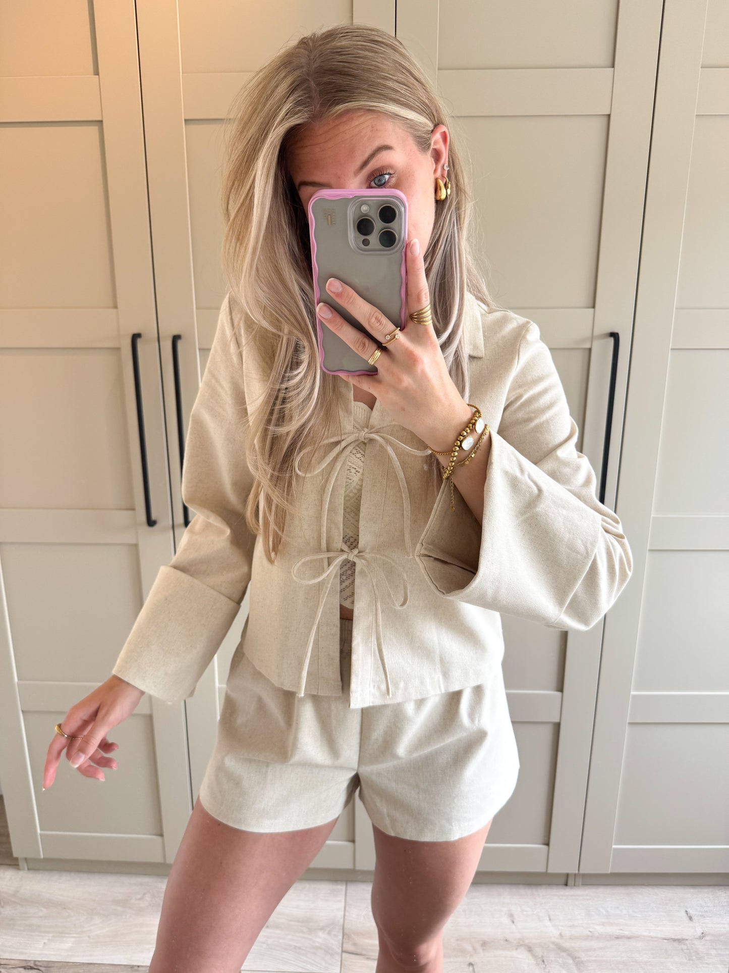 Pre-order Blouse | Valeria | Linnen wordt 11 juli verstuurd