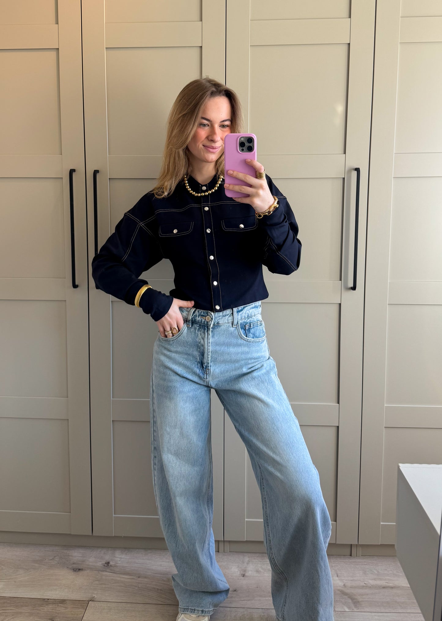 Blouse | Mara | Donkerblauw