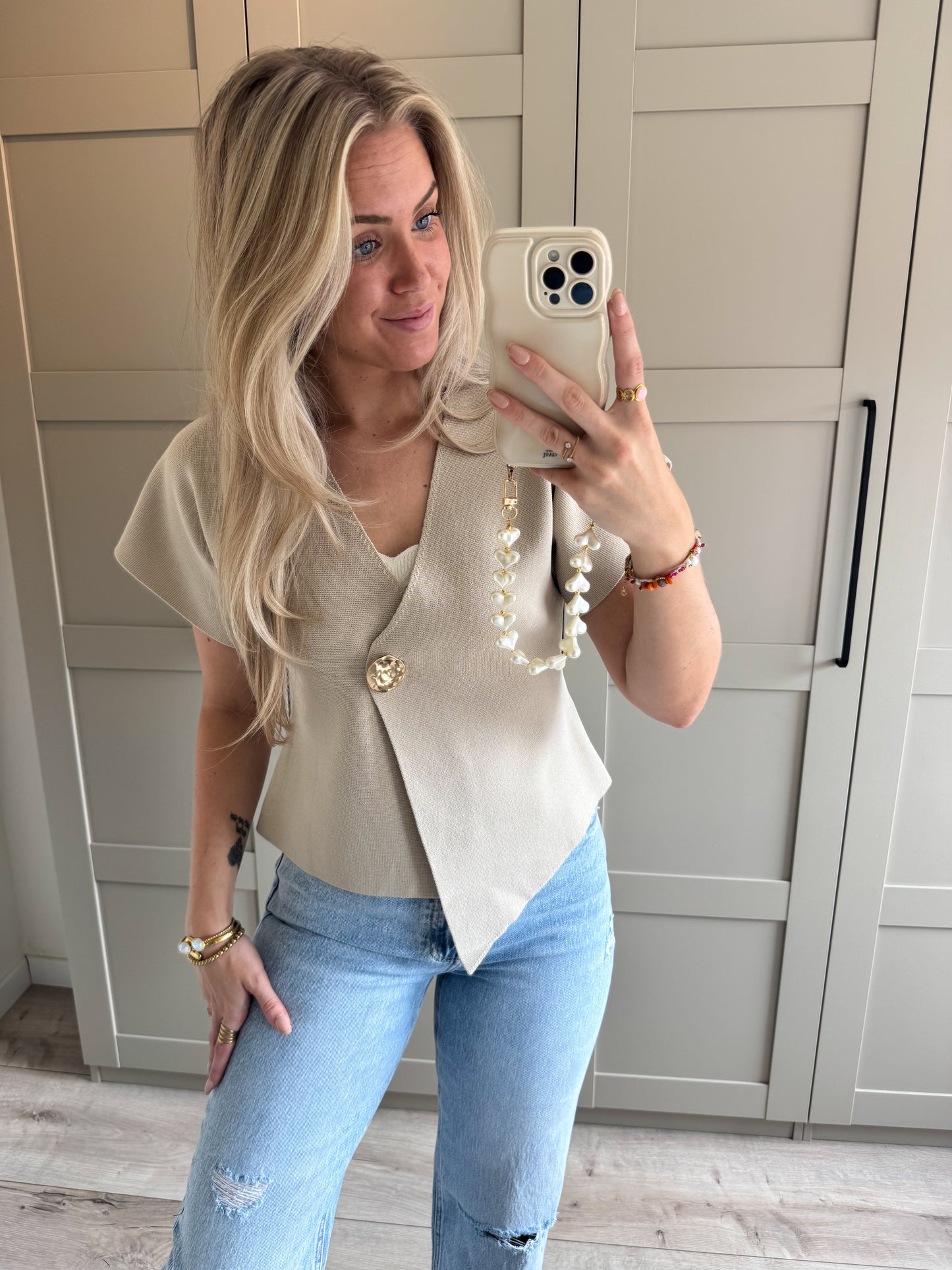 Top | Jente | Beige