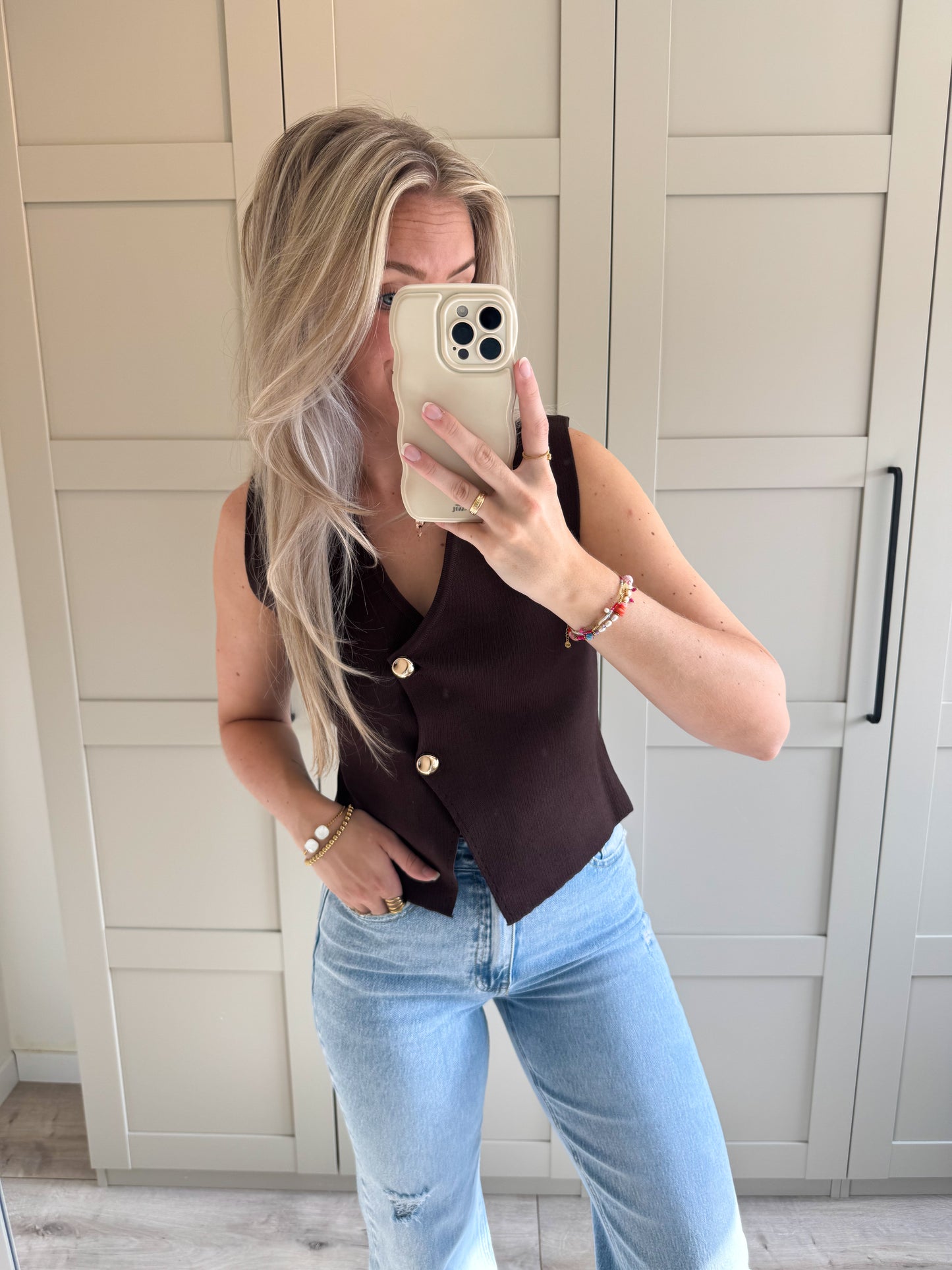Gilet | Tracie | Bruin