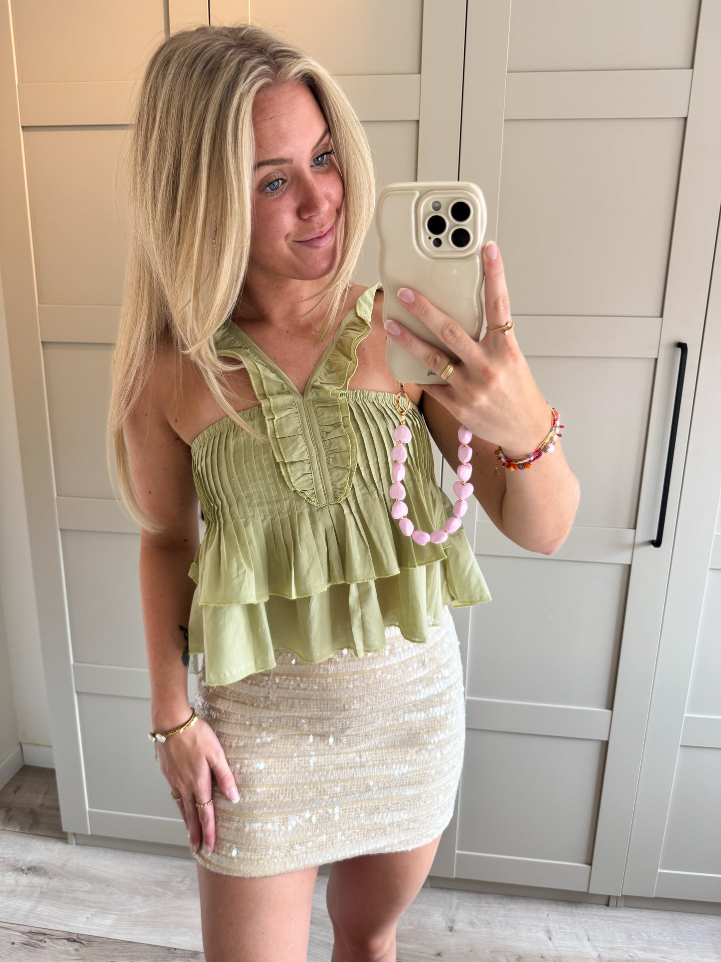Rok | Glitter | Beige