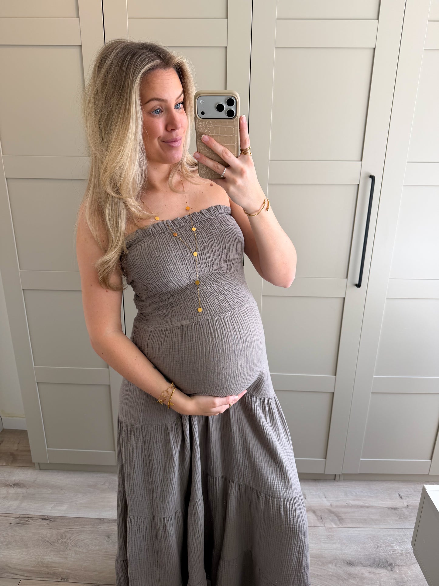 Jurk | Romee | Taupe
