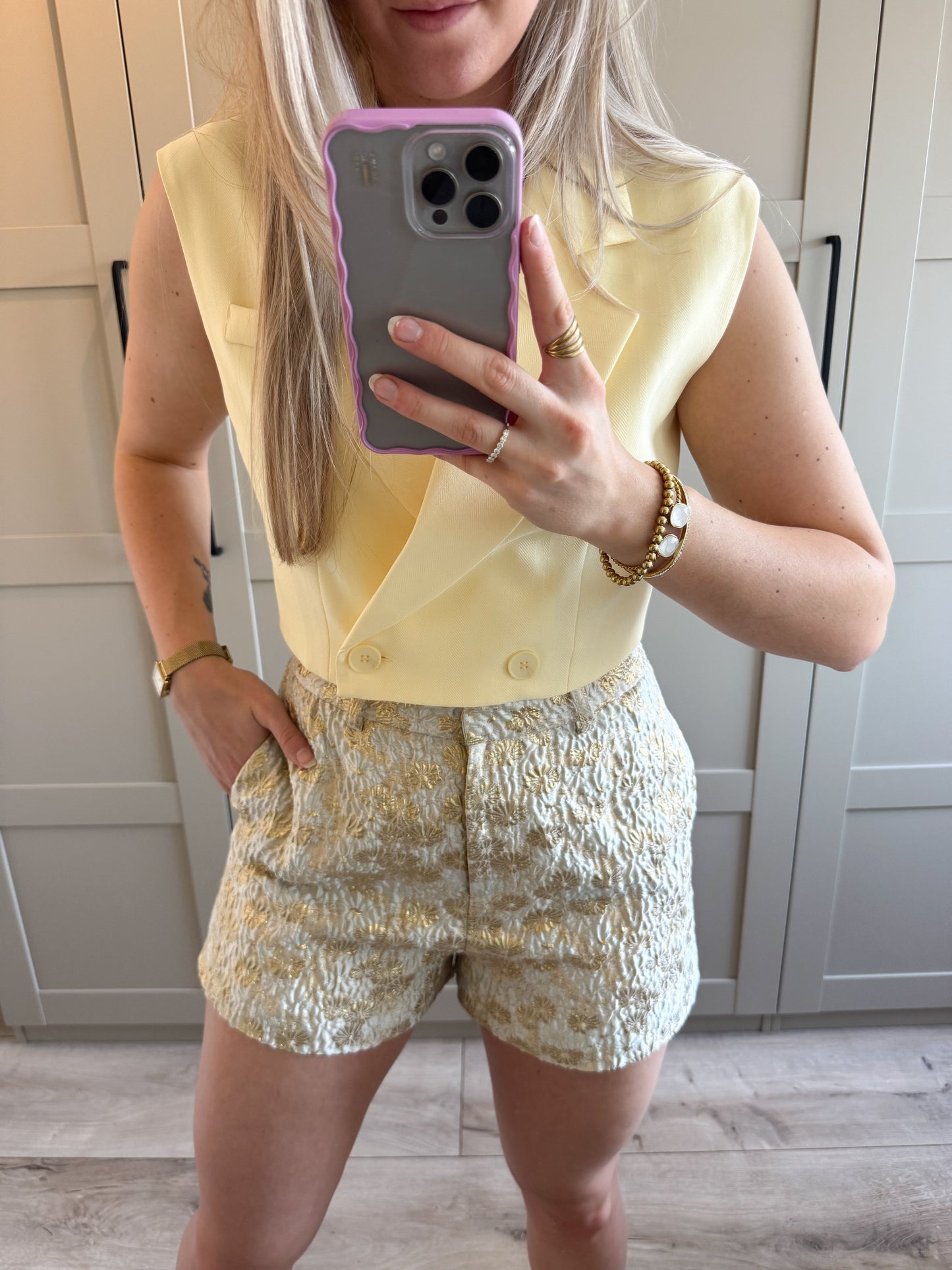 Short | Laurin | Goud beige