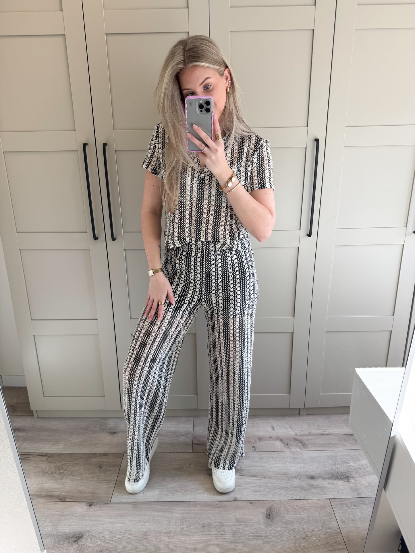 Set | Roos | Zwart beige