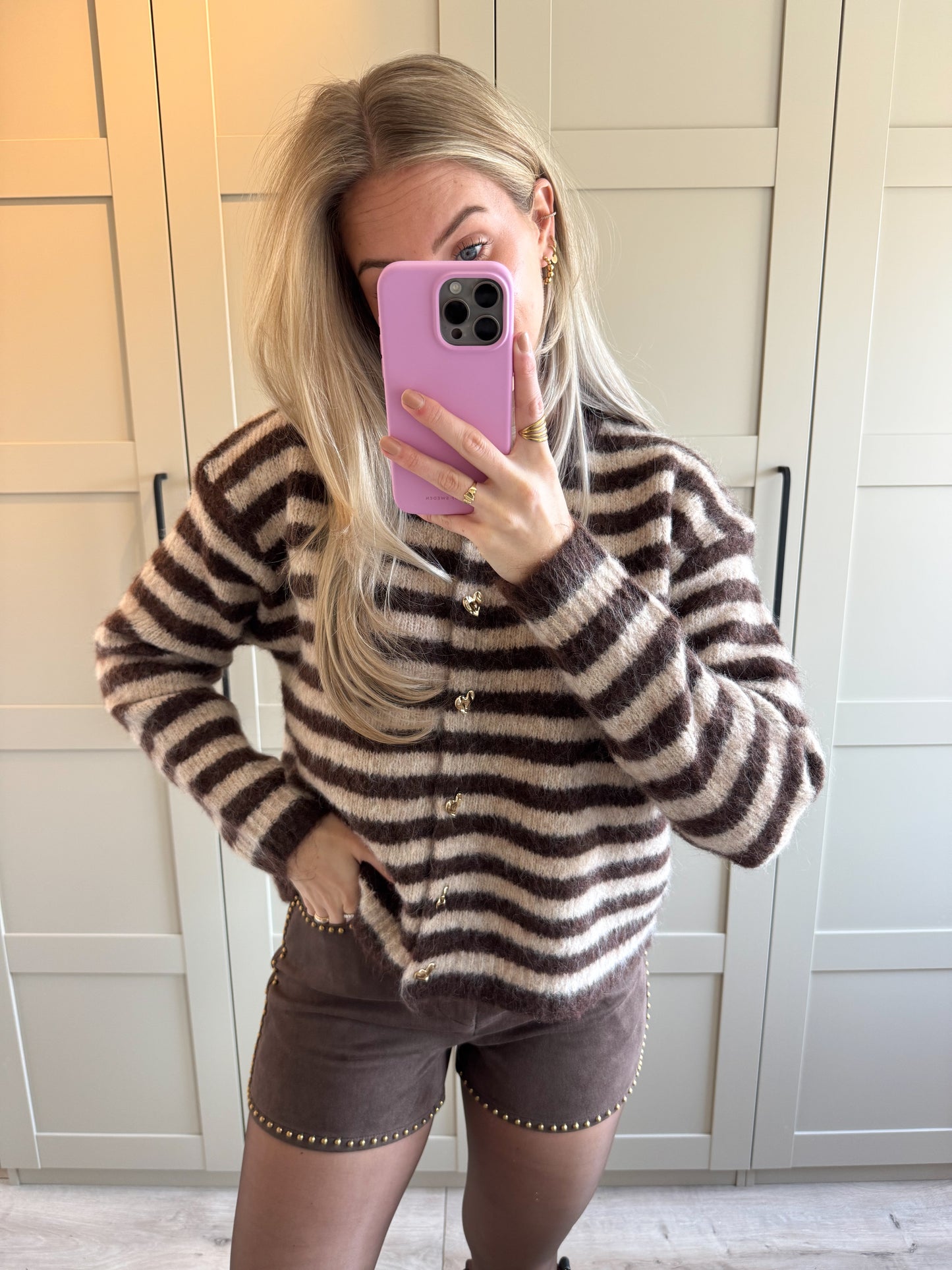 Vest | Vicky | Bruin camel