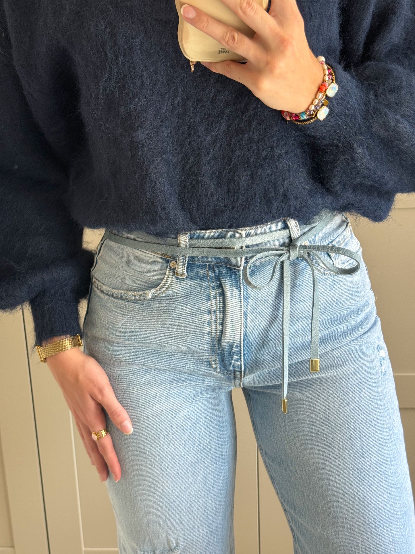 Riem | Lucia | Denim look leer