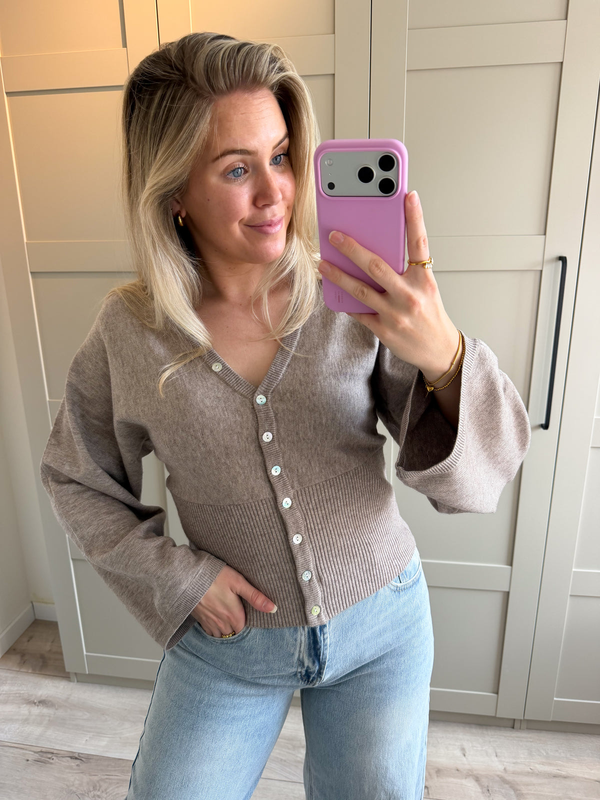 Trui | Laris | Taupe