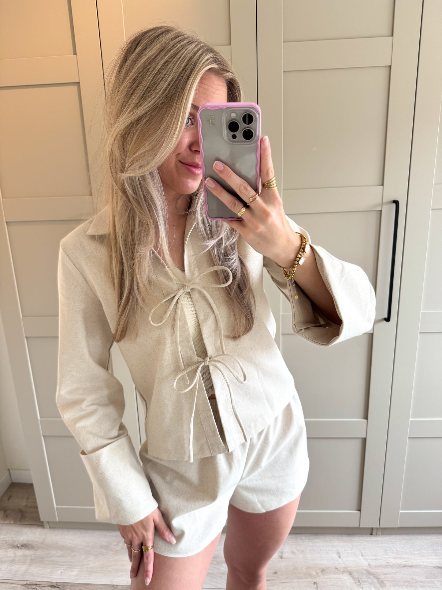Pre-order Blouse | Valeria | Linnen wordt 11 juli verstuurd