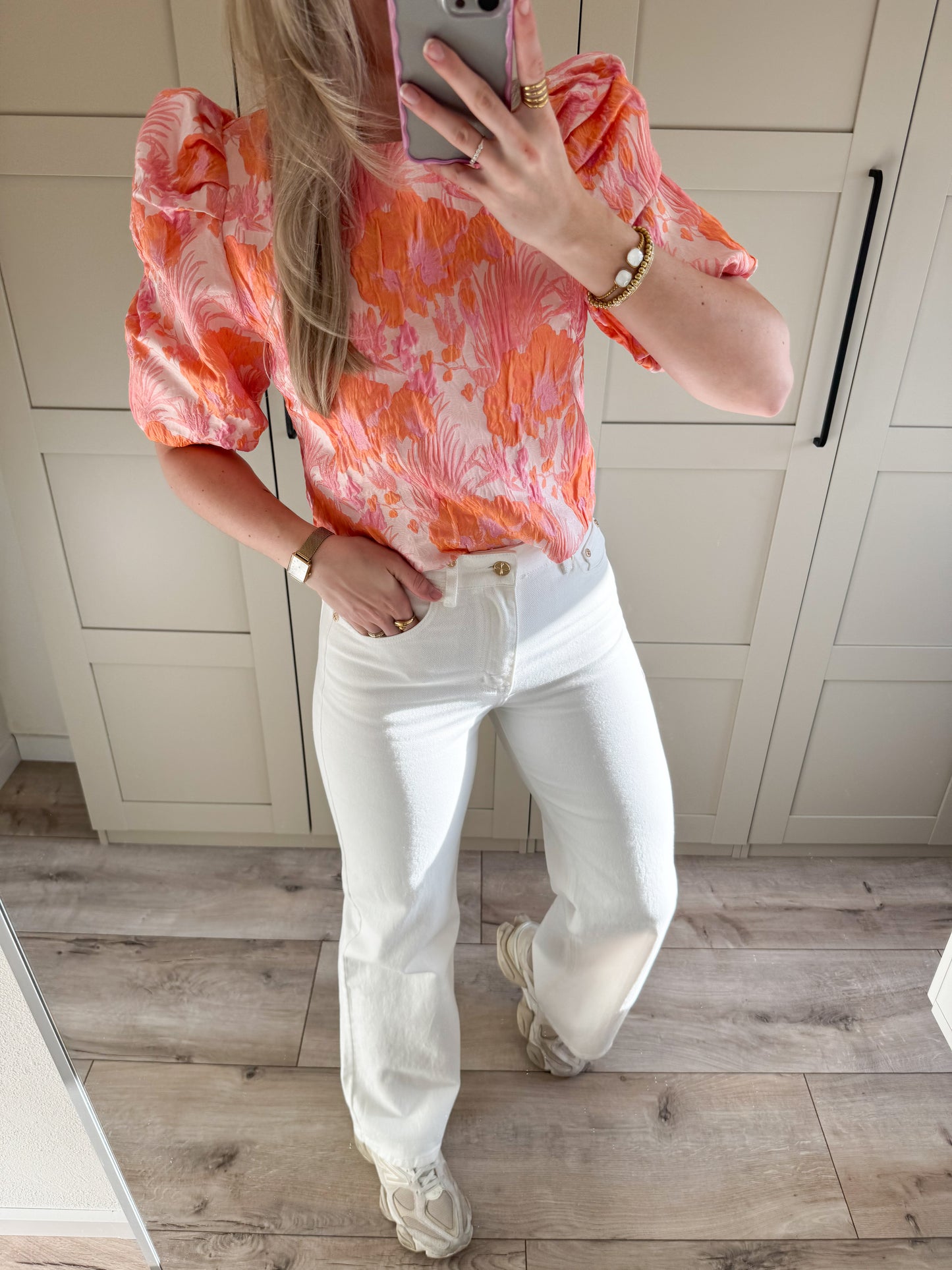 Top | Lara | Oranje roze