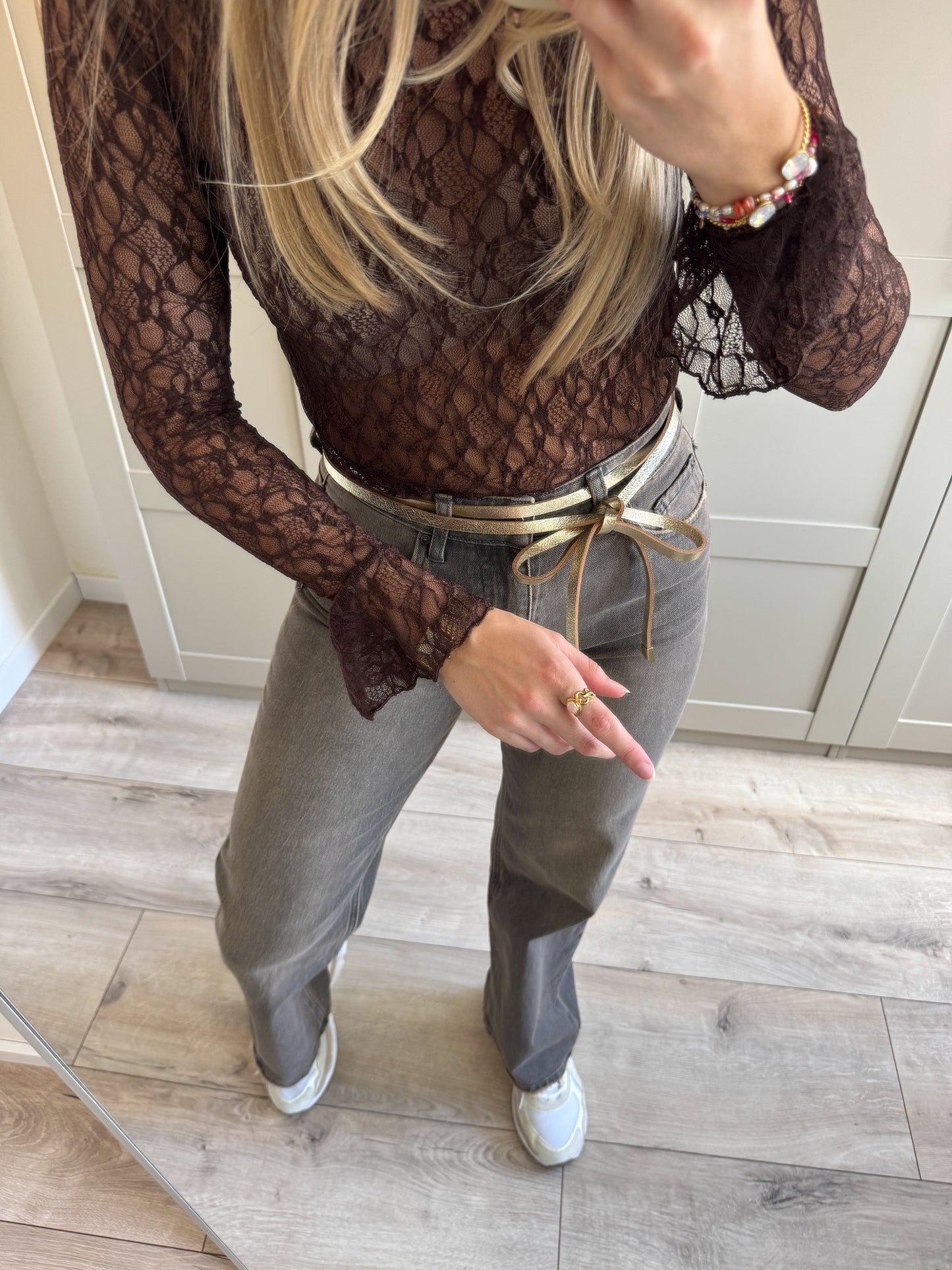 Riem | Lucia | Goud leer