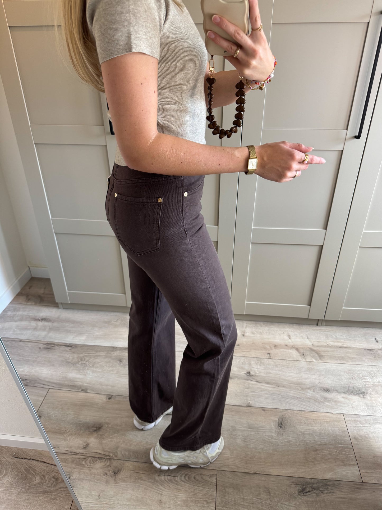 Wide leg jeans | Puck | Bruin denim