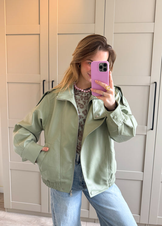 Jacket | Elva | Pistache groen