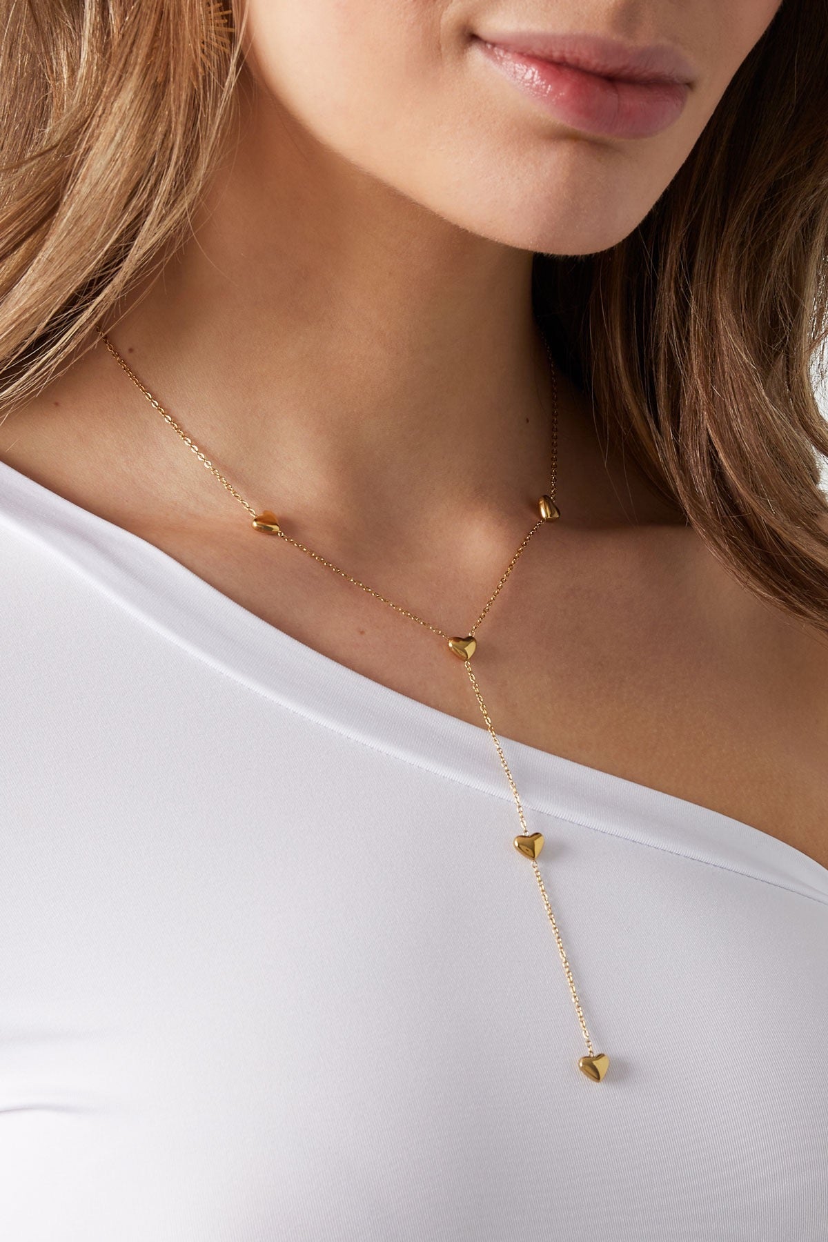 Ketting | Hartjes | Goud