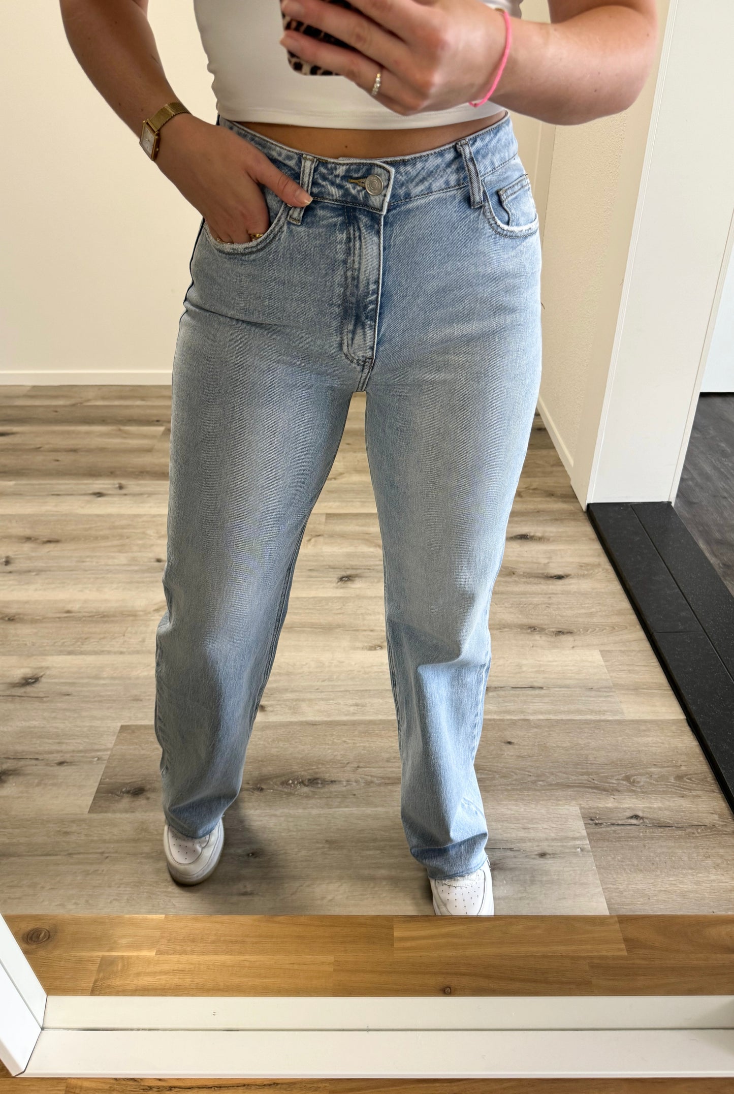 Straight leg jeans Tall | Rosa | Licht denim