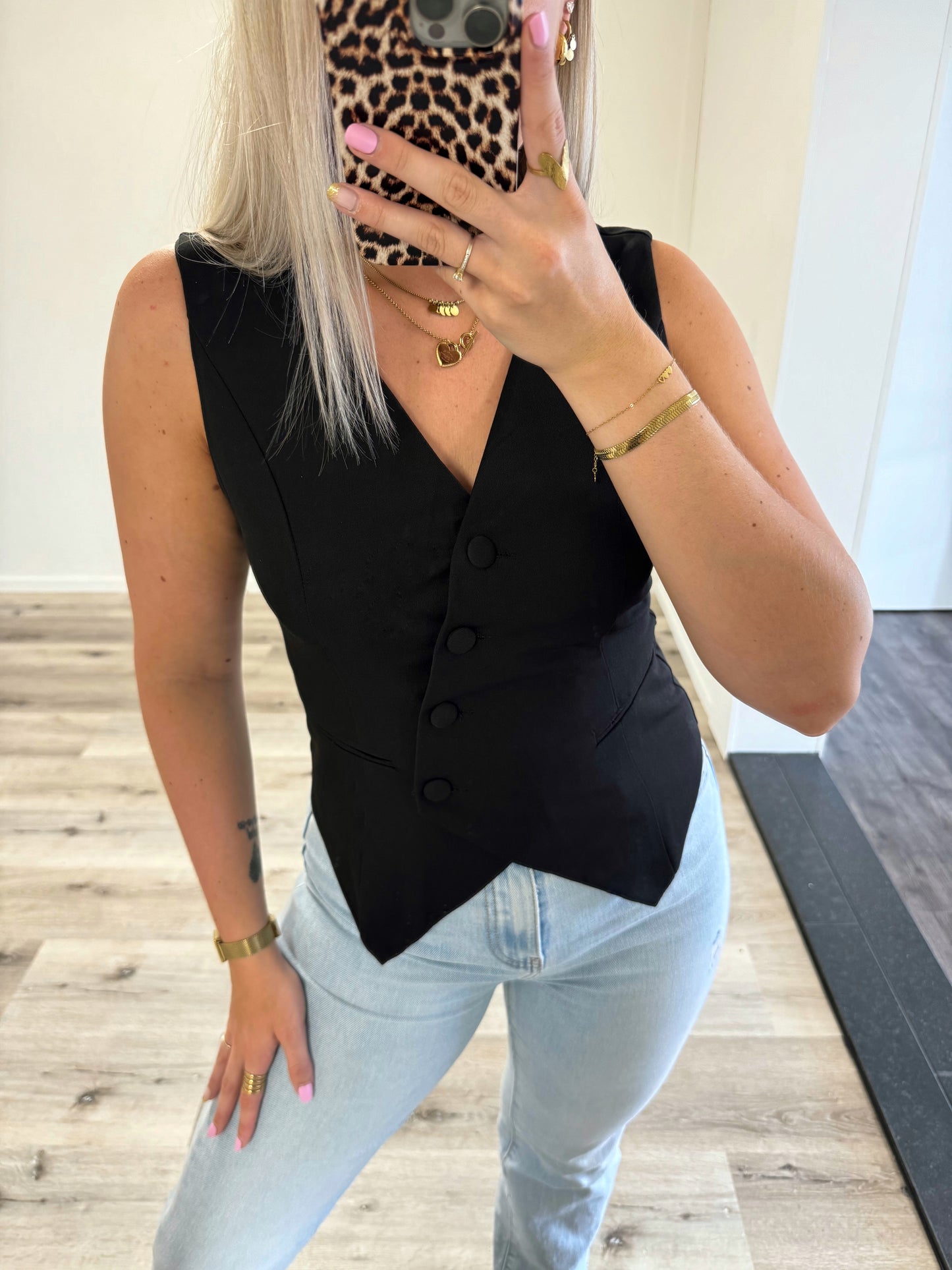 Gilet | Silvy | Zwart