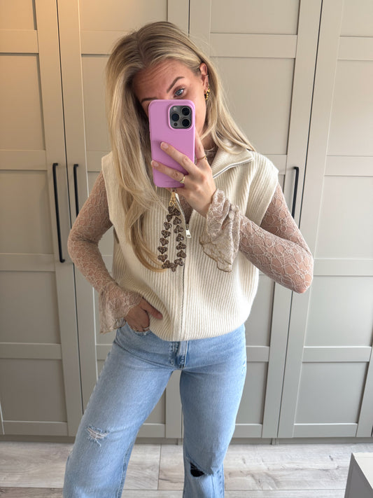 Zipper spencer | Jula | Creme