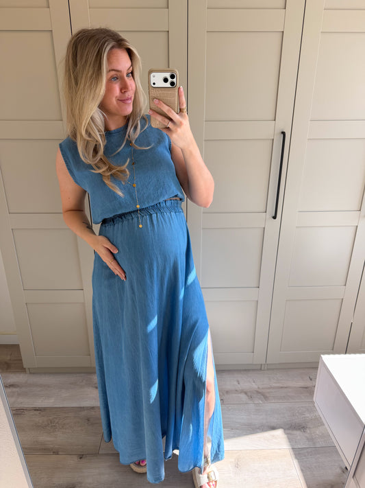 Pre-order Set | Benthe | Denim look wordt 26 mei verzonden