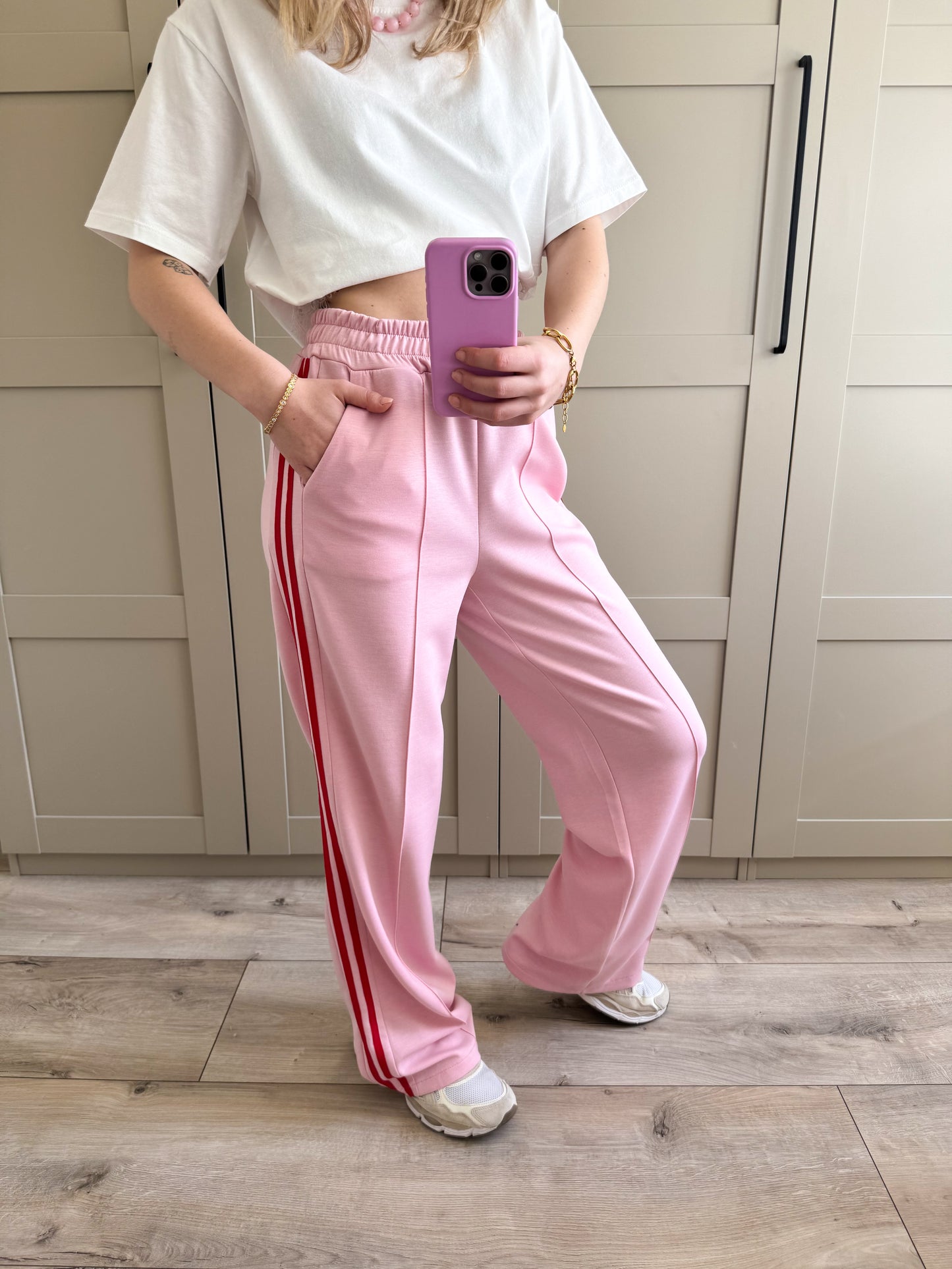 Broek | Mirthe | Roze rood