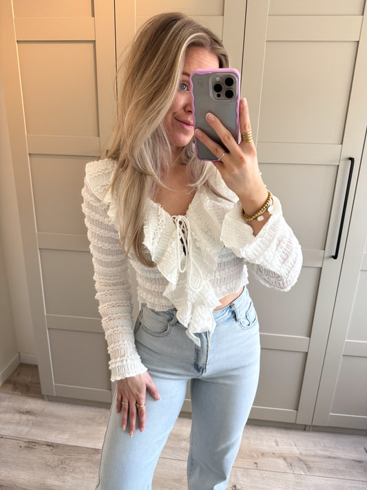 Top | Luna | Wit