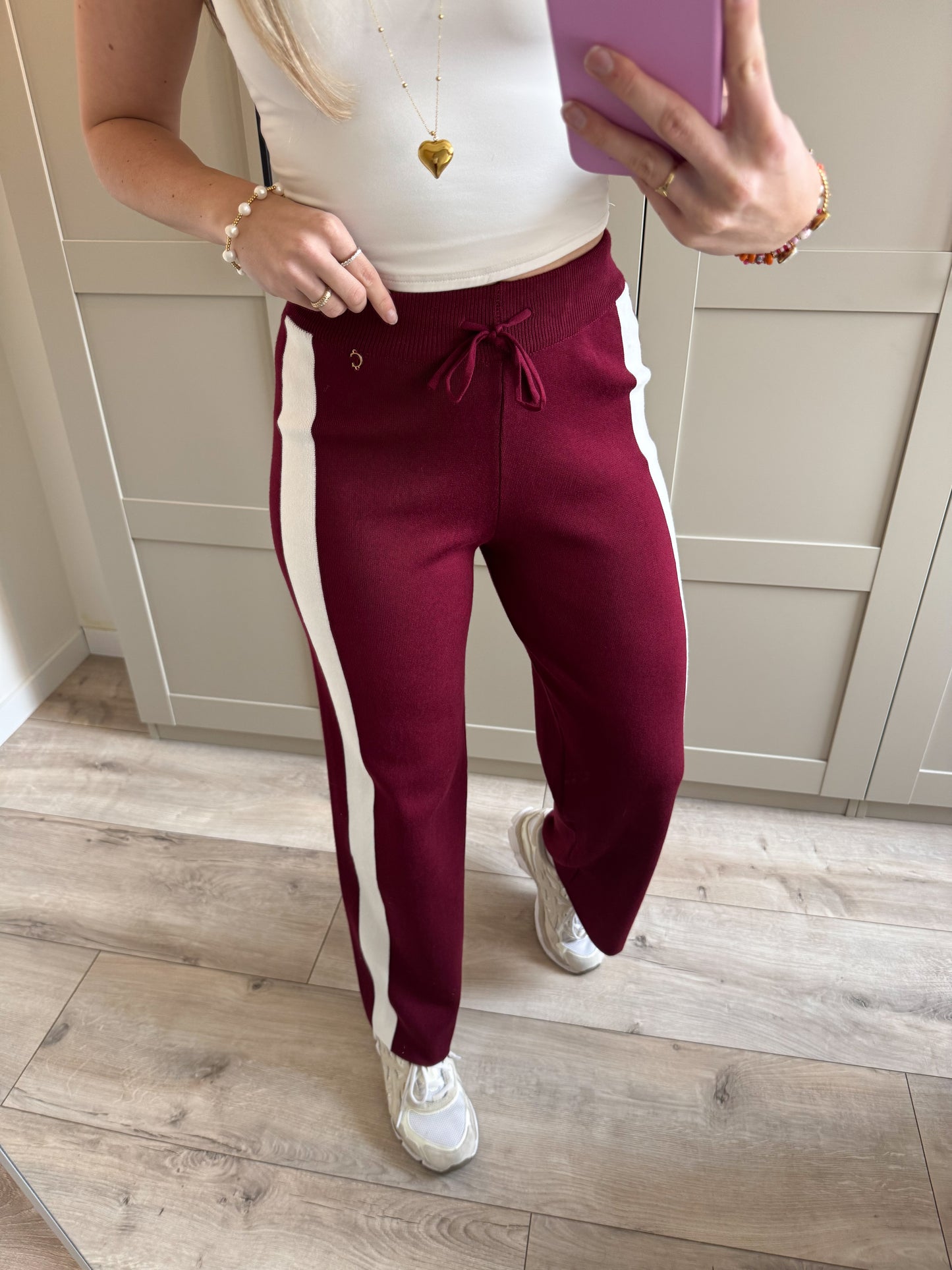 Wide leg jogging | Noor | Bordeaux