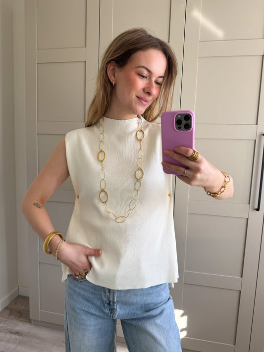Top | Gina | Ecru