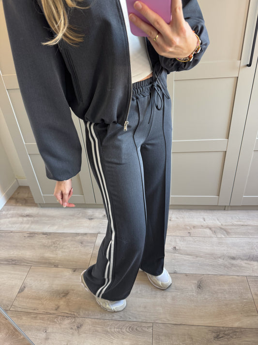 Wide leg broek | Michelle | Grijs