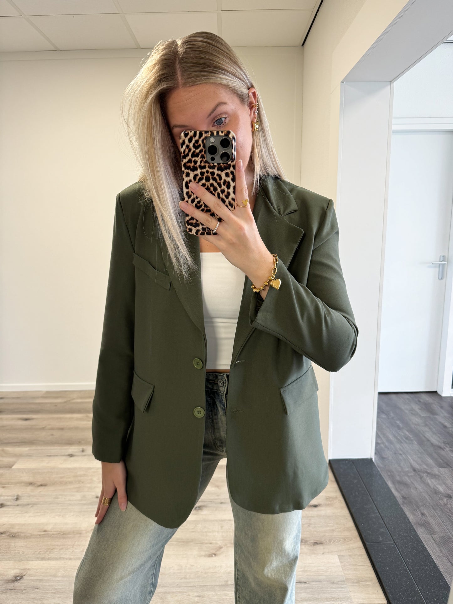 Blazer | Novi | Groen (overslag rug)