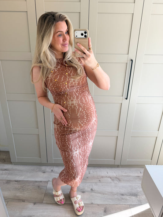 Jurk | Cato | Beige ecru