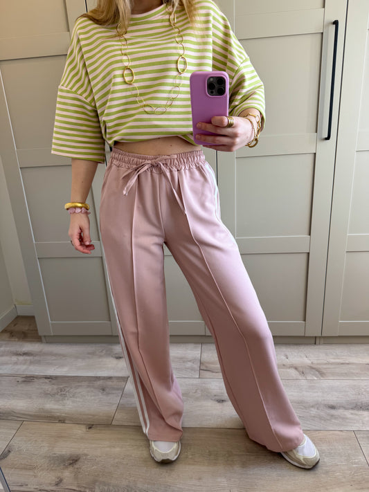 Wide leg broek | Michelle | Oud roze