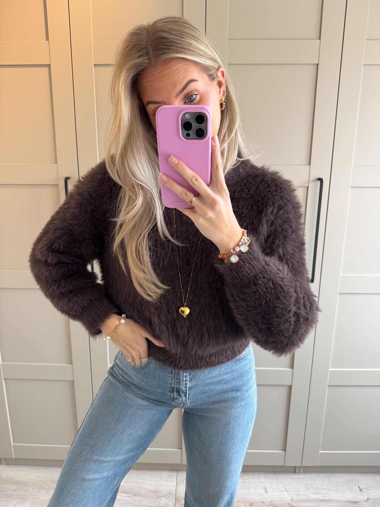 Trui | Fluffy | Bruin