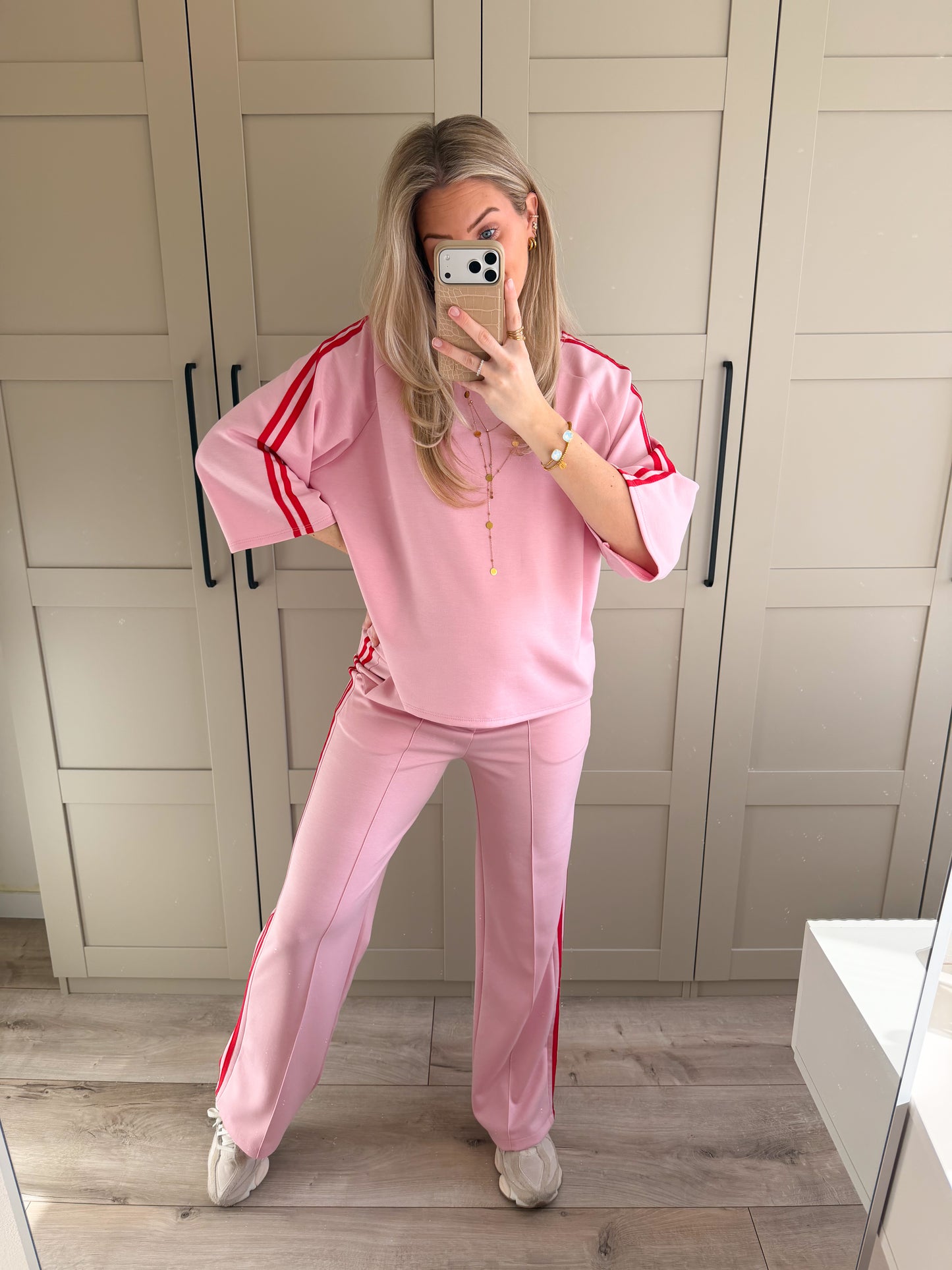Top | Mirthe | Roze rood