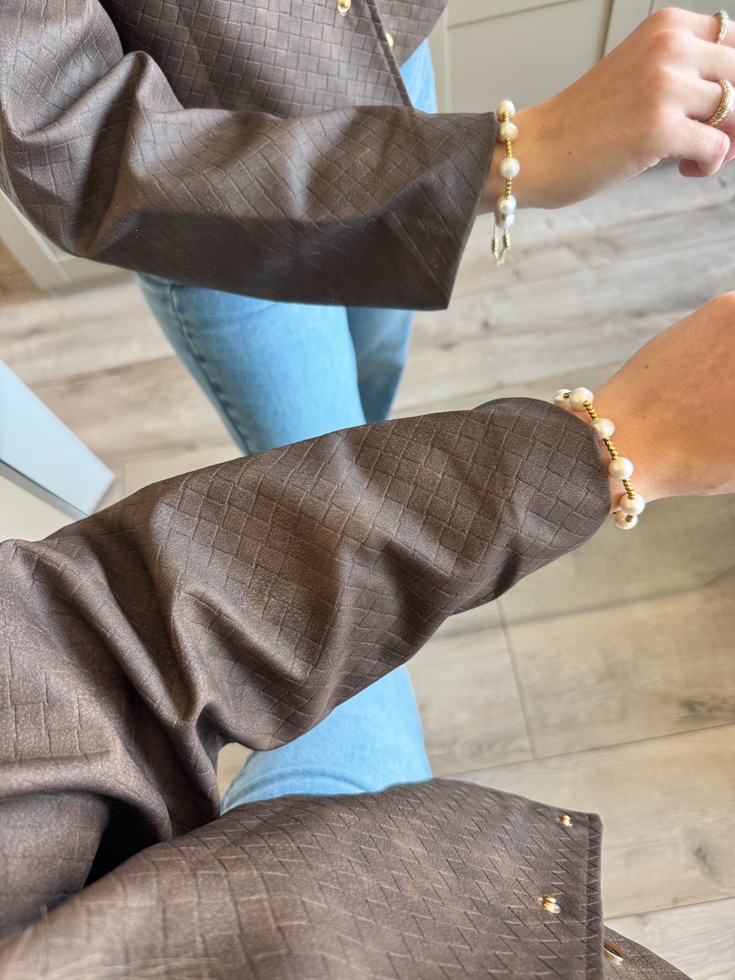 Jacket | Leather | Bruin