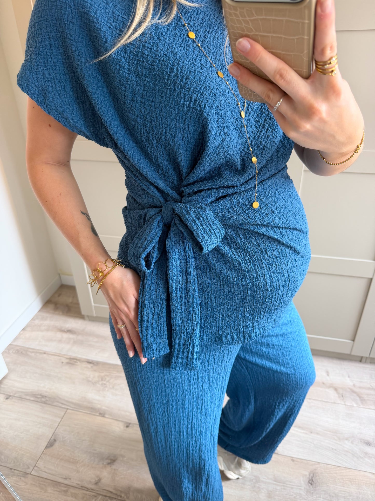 Set | Sophia | Denim look blauw