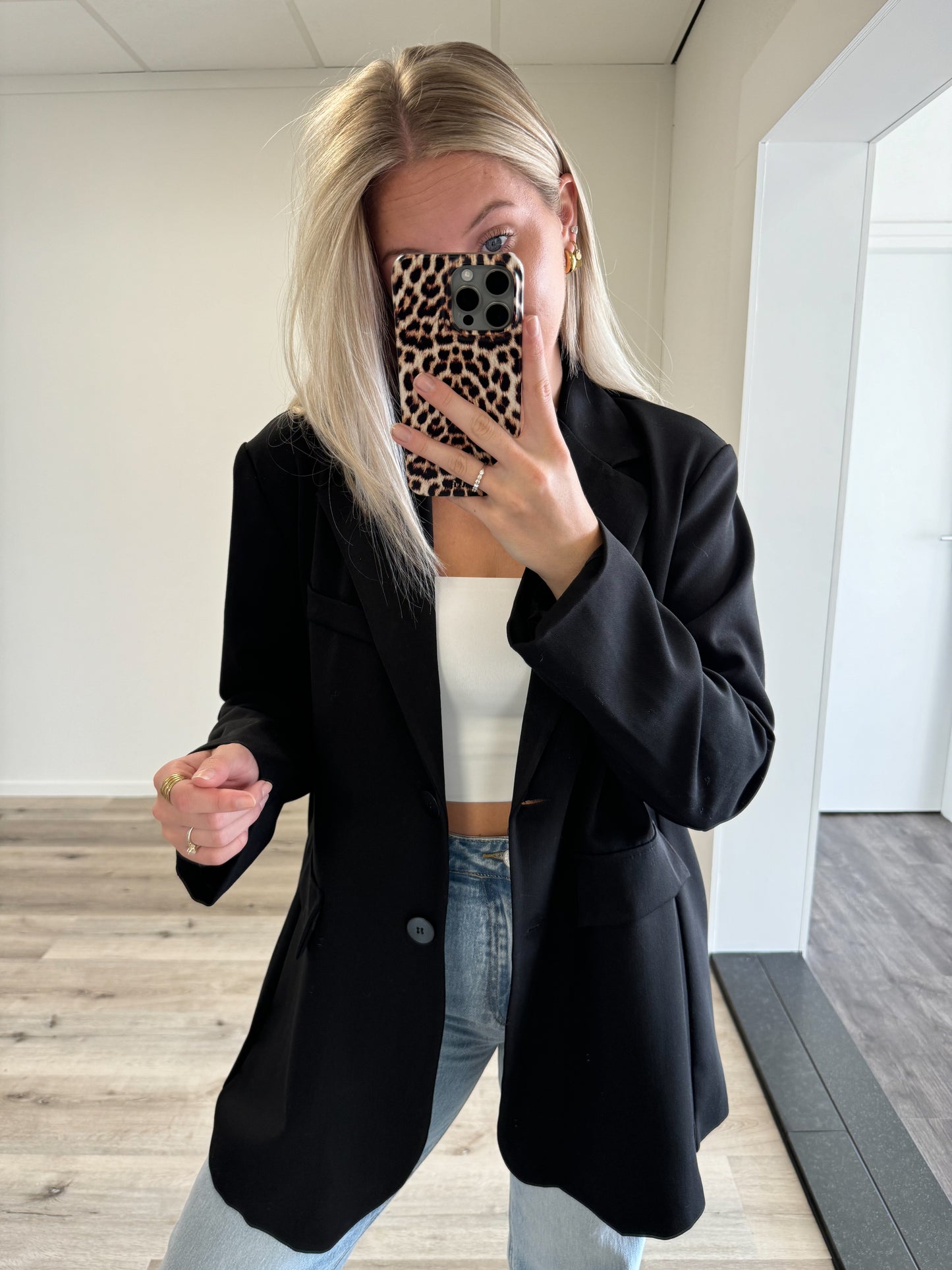 Oversized blazer | Olivia | Zwart