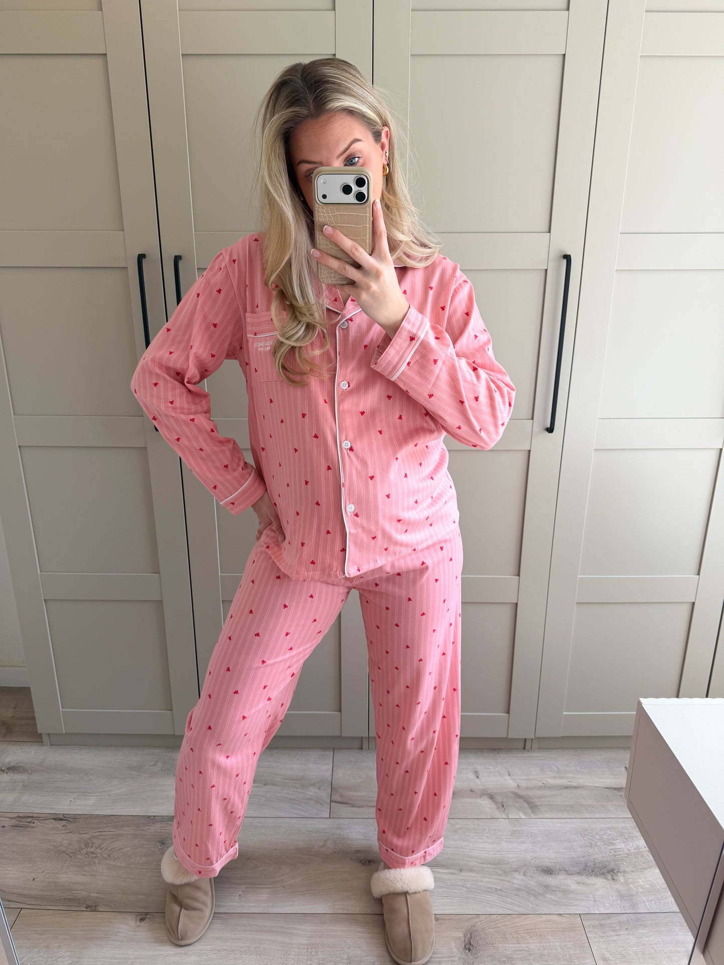 Pyjama set | Bears | Roze