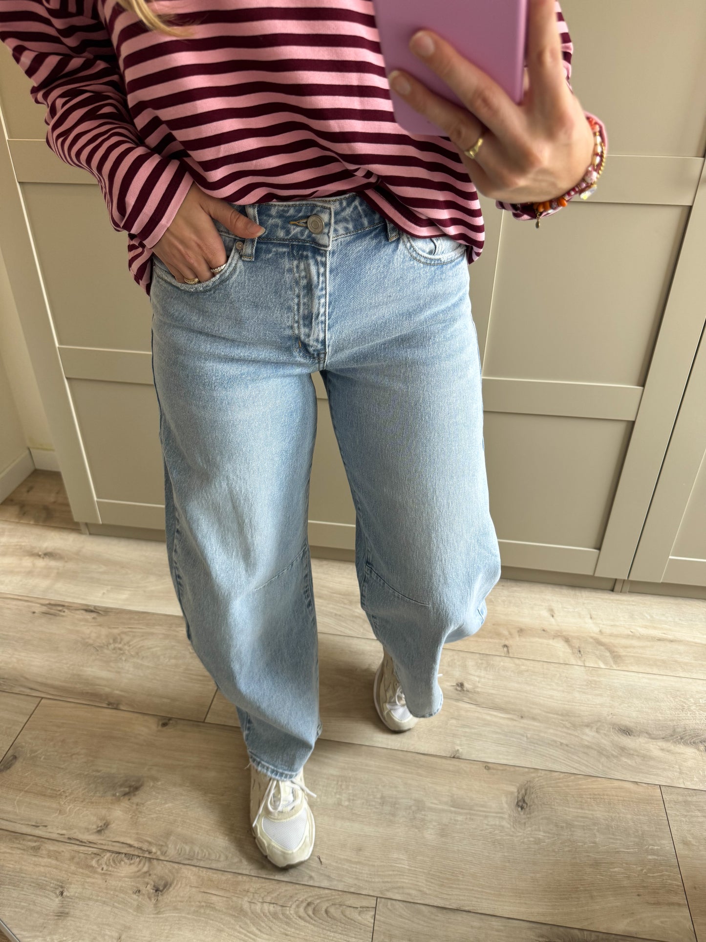 Baggy balloon jeans | Veerle | Licht denim